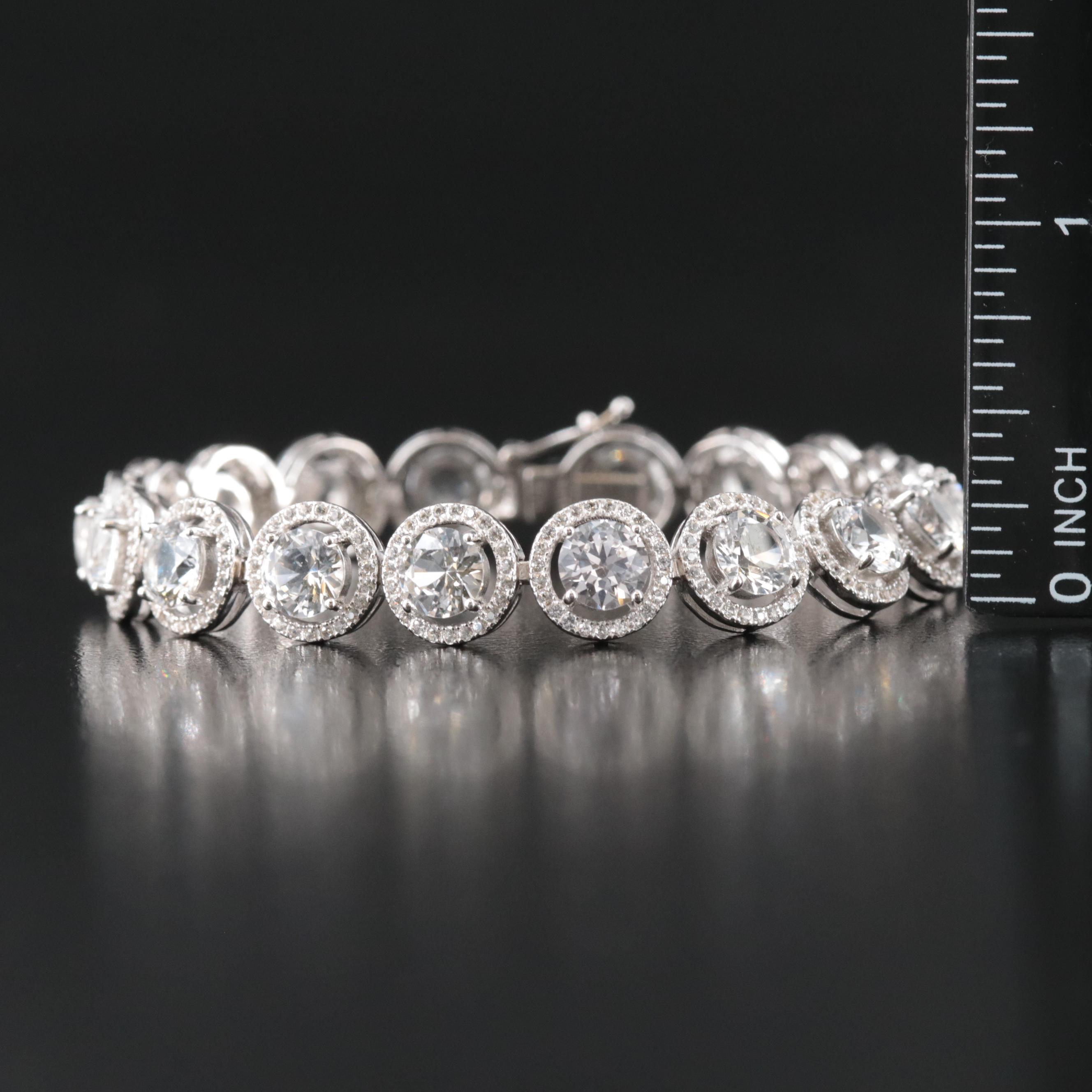 Sterling White Sapphire Bracelet