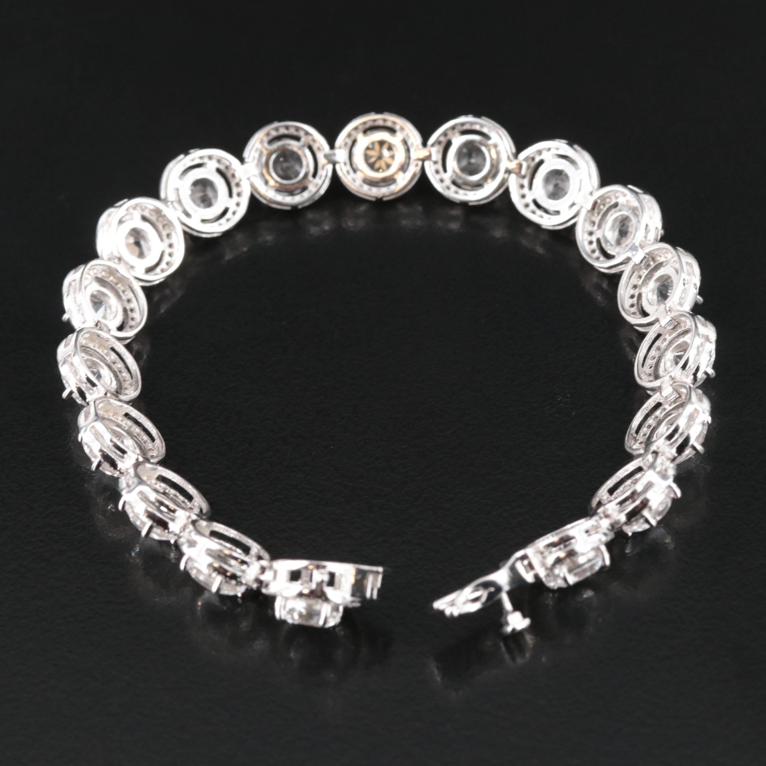 Sterling White Sapphire Bracelet