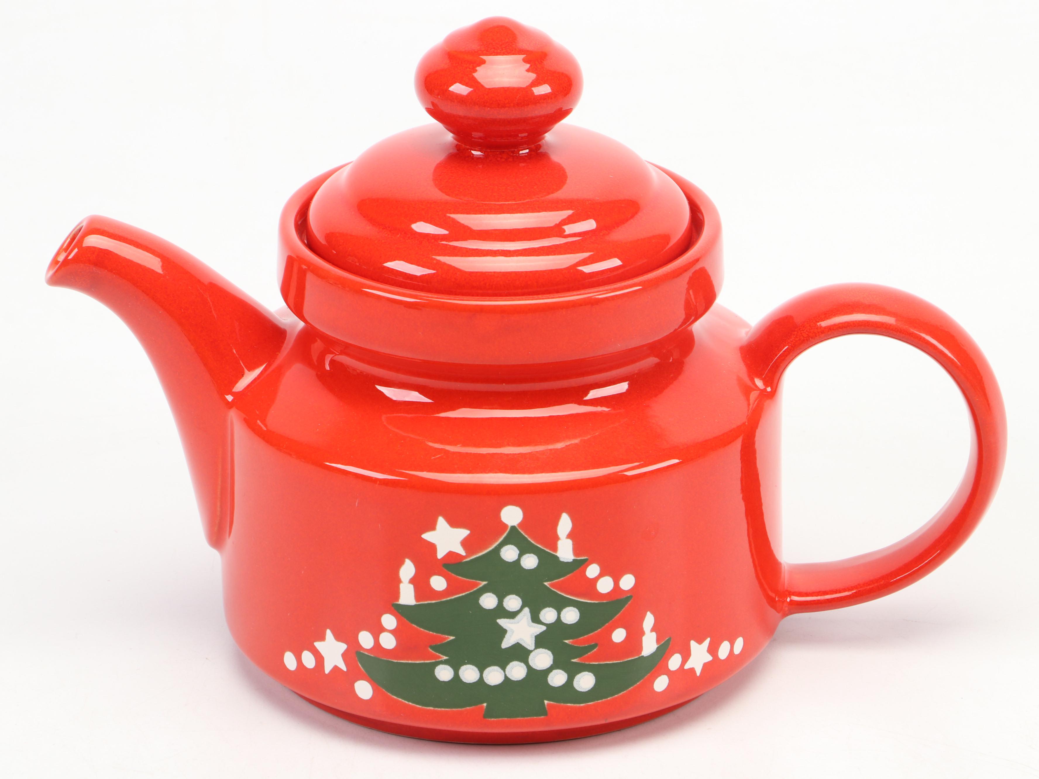 Johnson Bros. Transferware Christmas Tree Dish and Other Ceramic Tableware