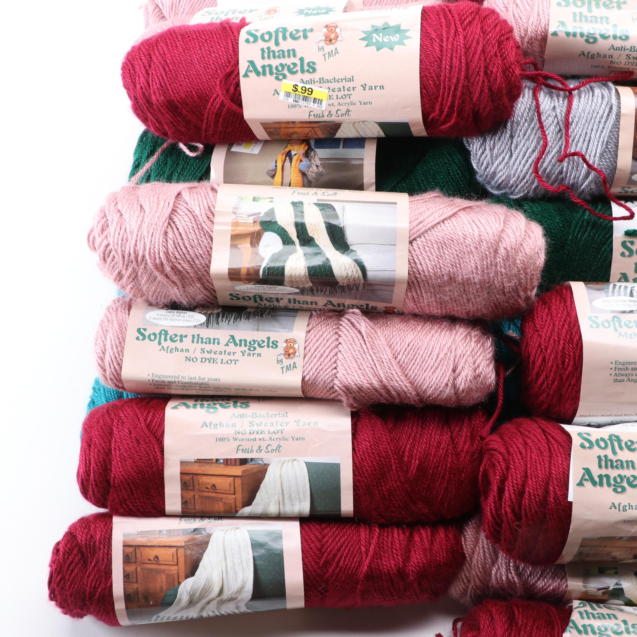 Several Bundles of Sweater/Afghan Yarn