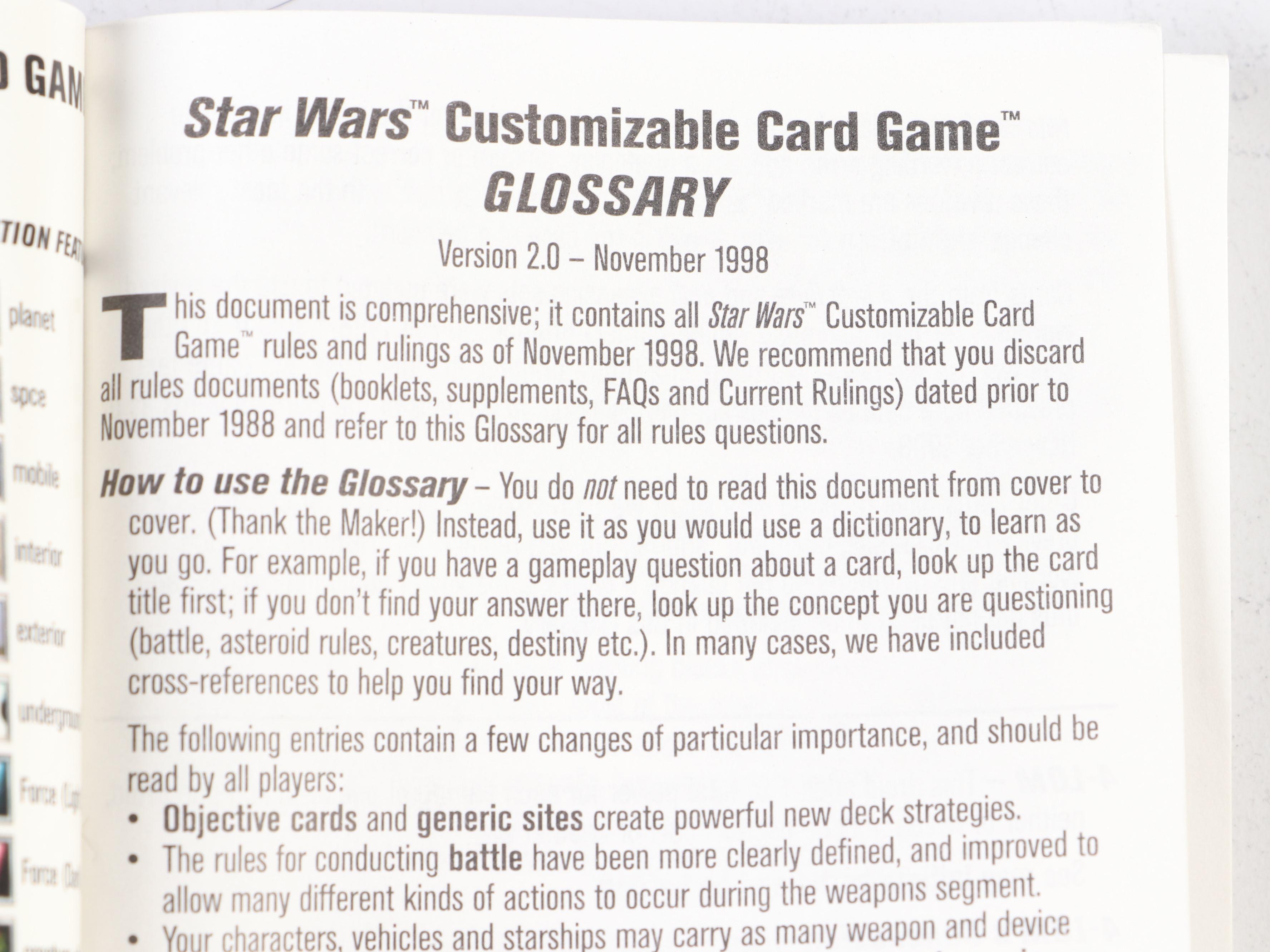 Star Wars Trading Cards with Storage Box, 2000s