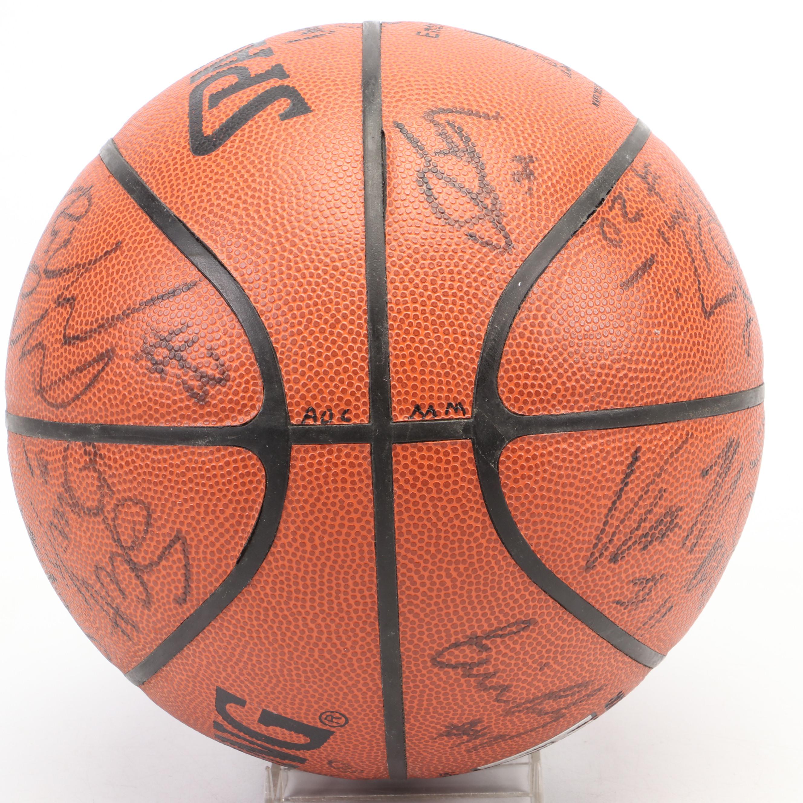 1993 Houston Rockets Team Signed Spalding NBA Basketball