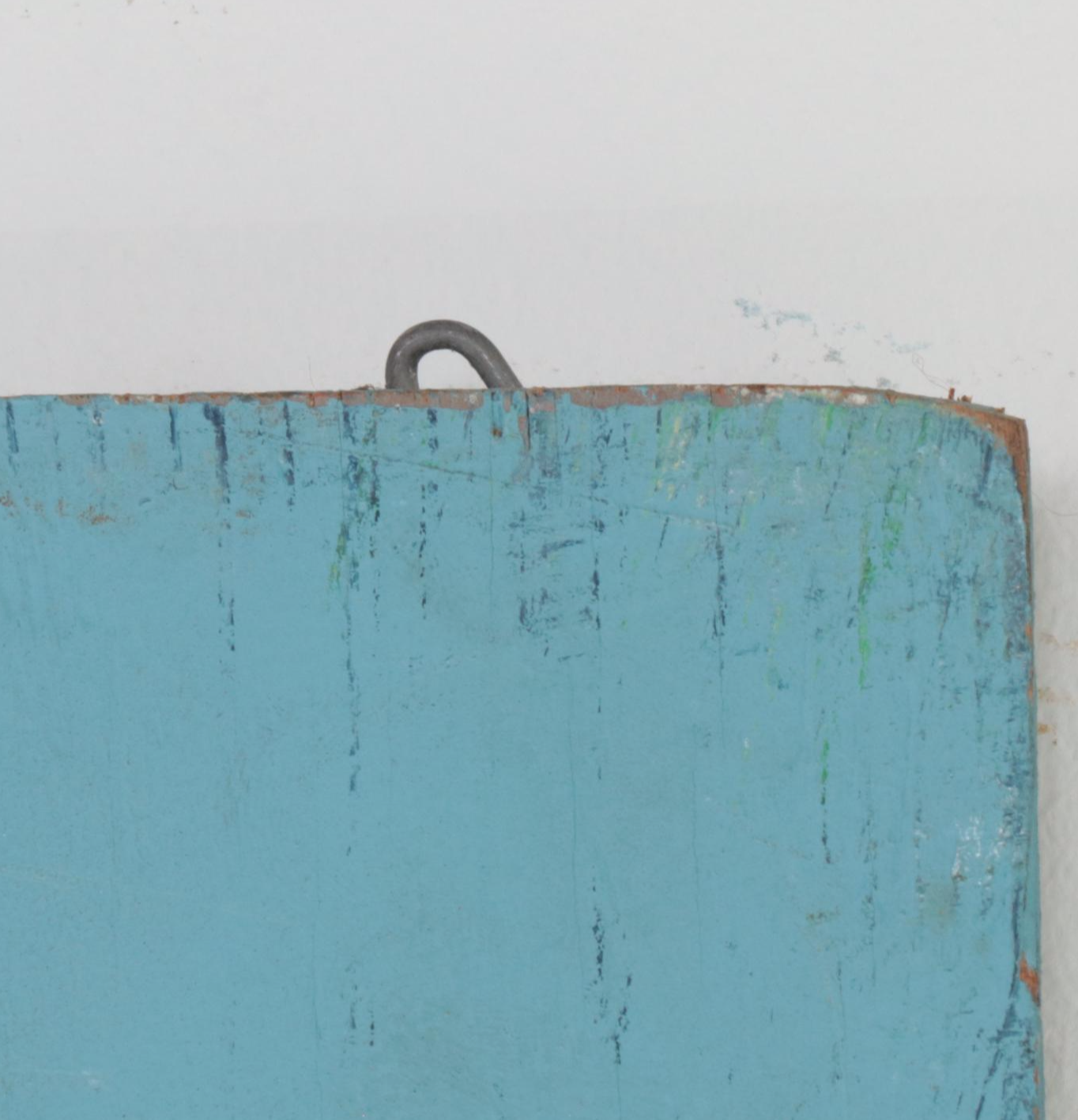 Three Mid Century Modern Floral-Painted Wooden Panels