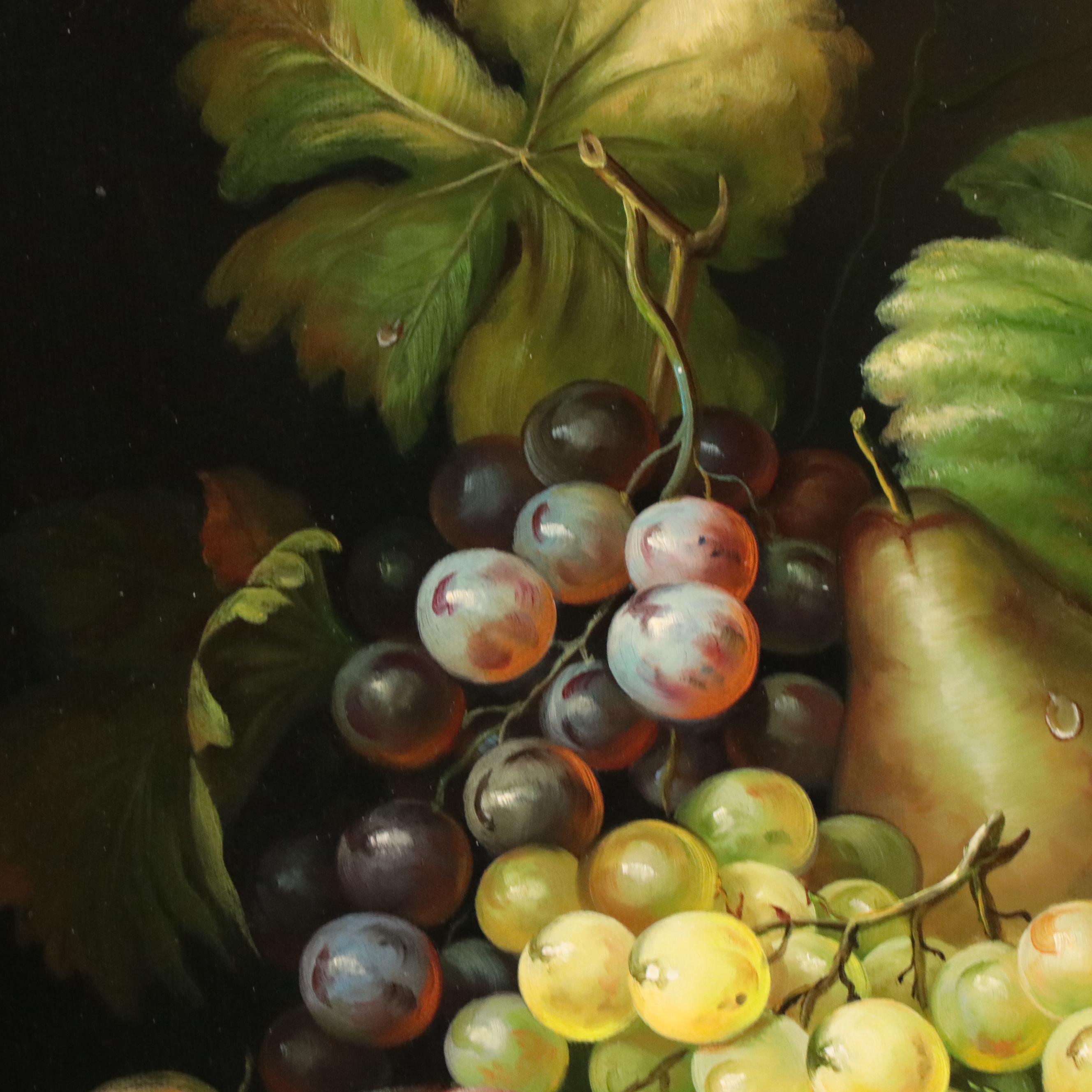 Dutch School Still Life Oil Painting of Fruit