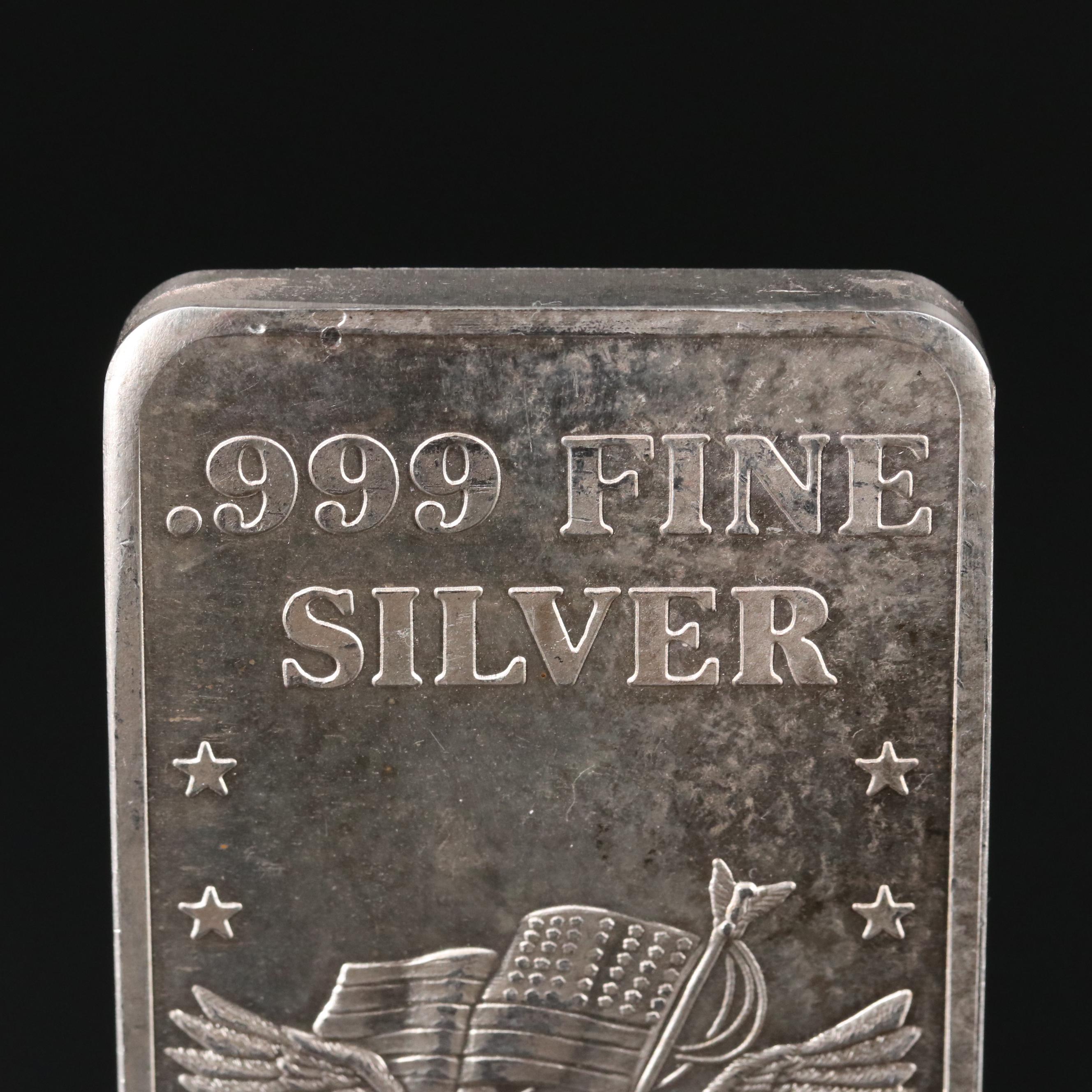 Two Ten Troy Ounce .999 Silver Bars