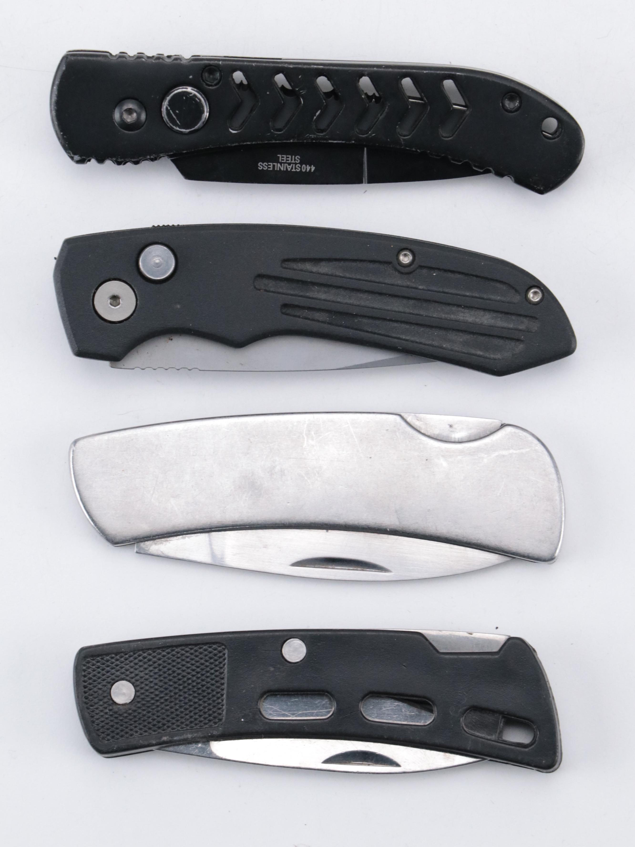 Frost Cutlery, Rostfrei, Buck and More Folding Knives