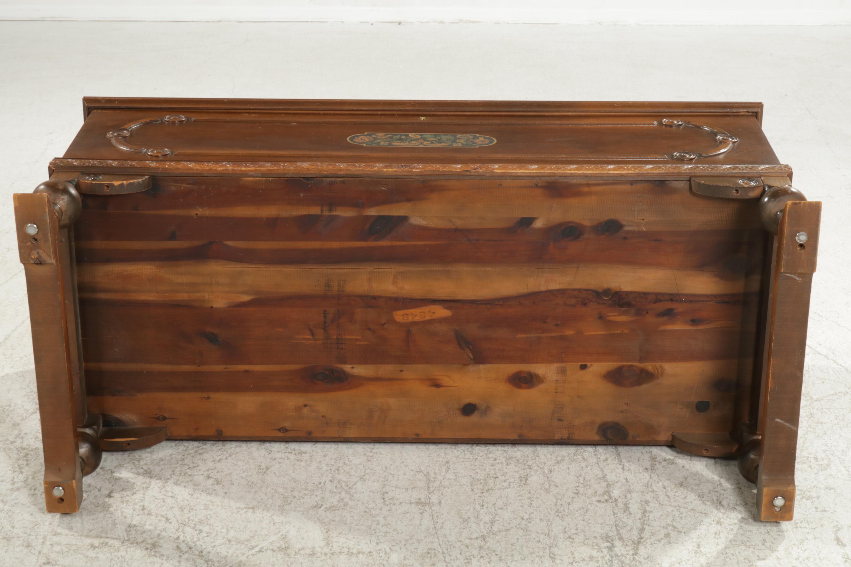 West Branch Novelty Co. Walnut and CedarLined Blanket Chest, 1930s EBTH