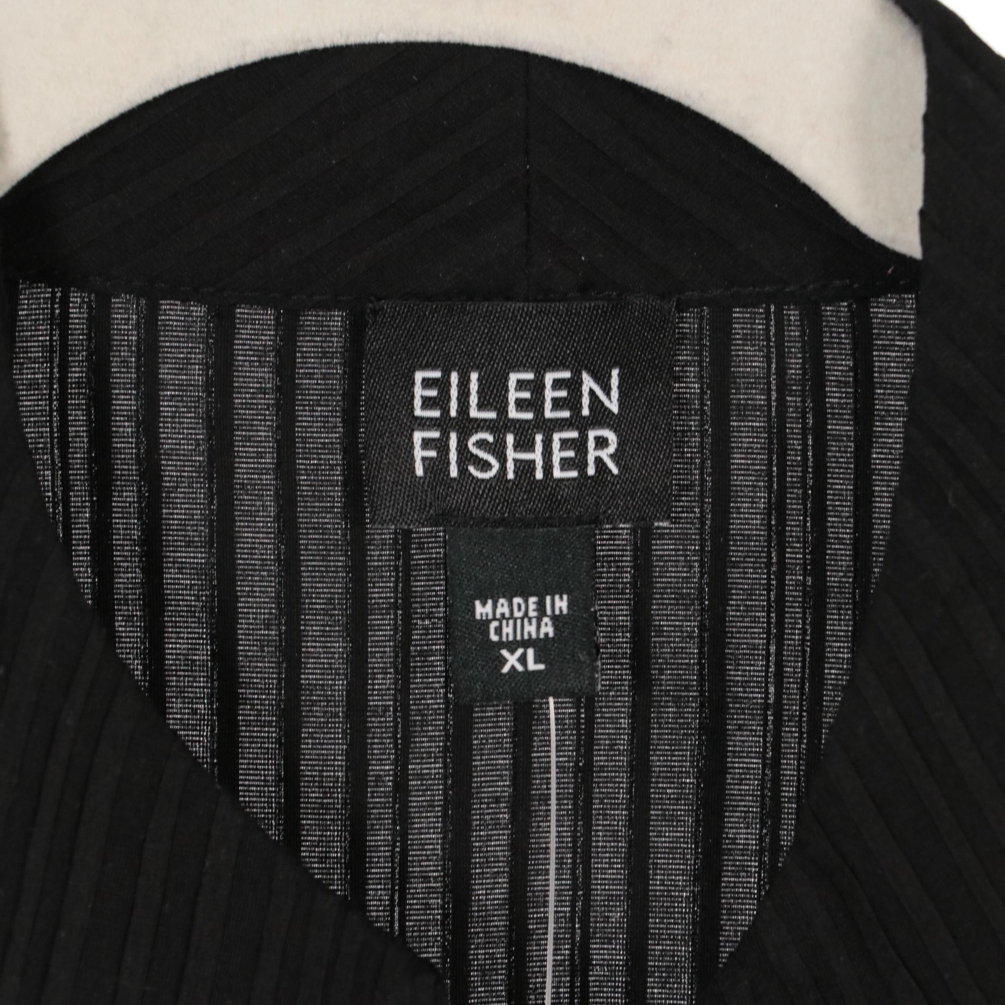 Eileen Fisher Silk Crepe Dress, Textured Silk Mandarin Collar Jacket & Blouse