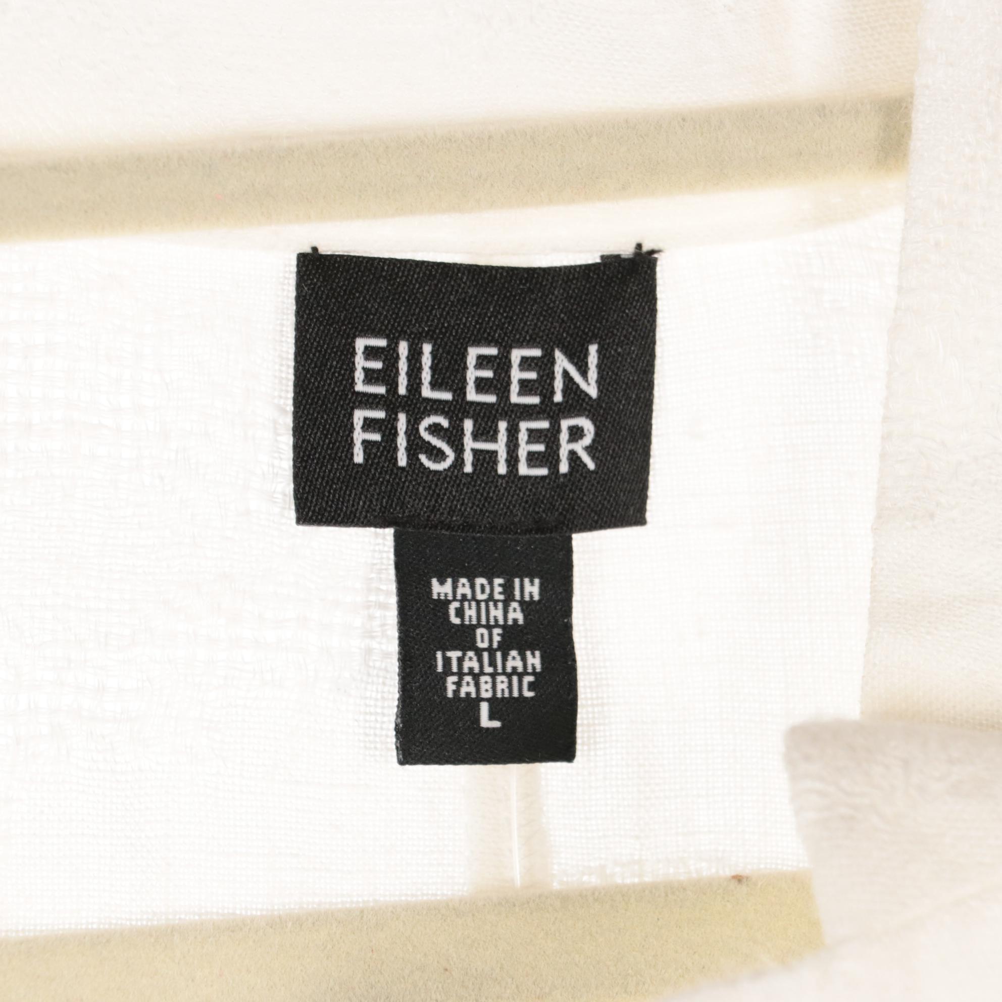 Eileen Fisher Silk Crepe Dress, Textured Silk Mandarin Collar Jacket & Blouse