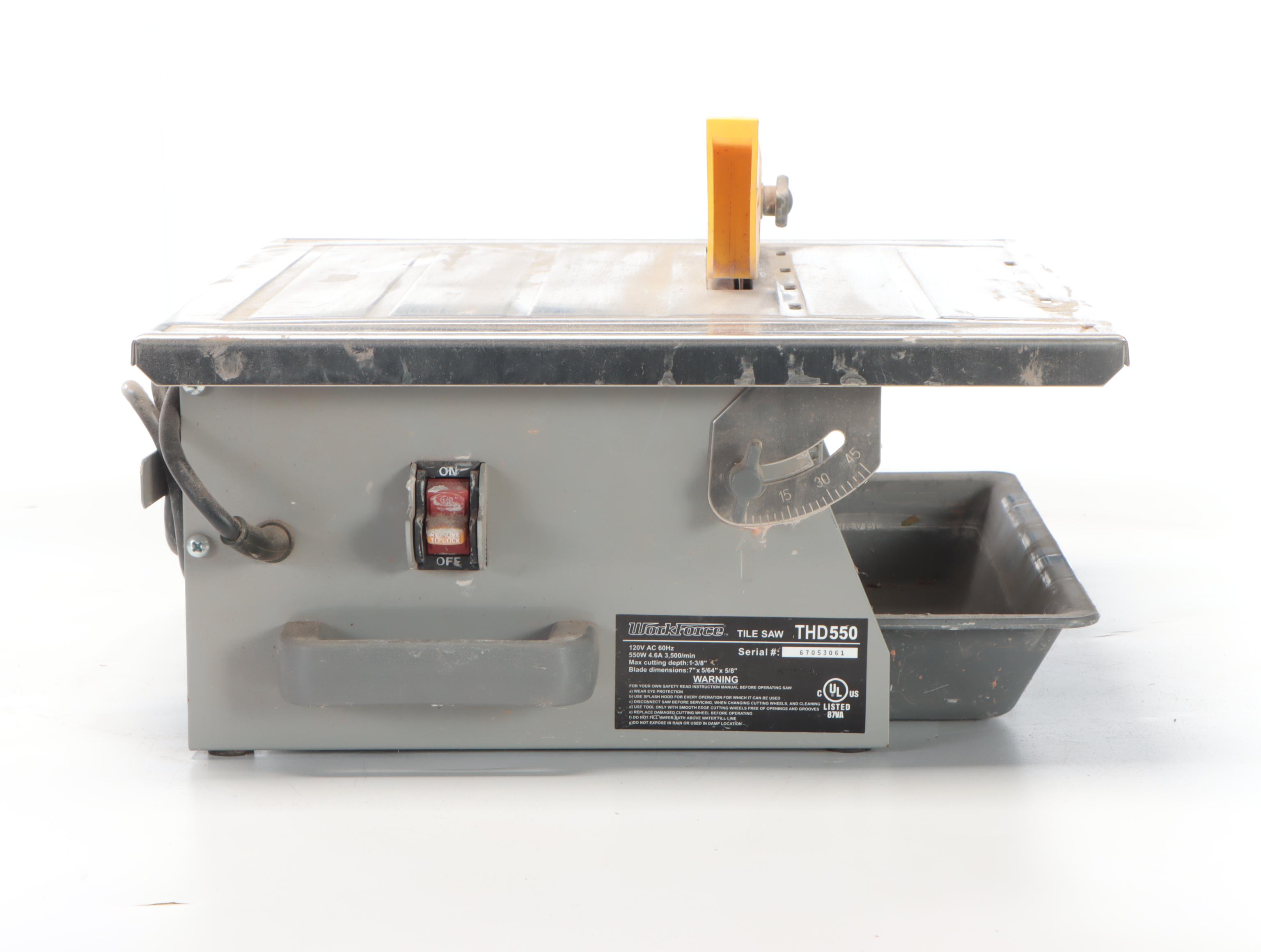 Workforce Model THD550 Tile Saw