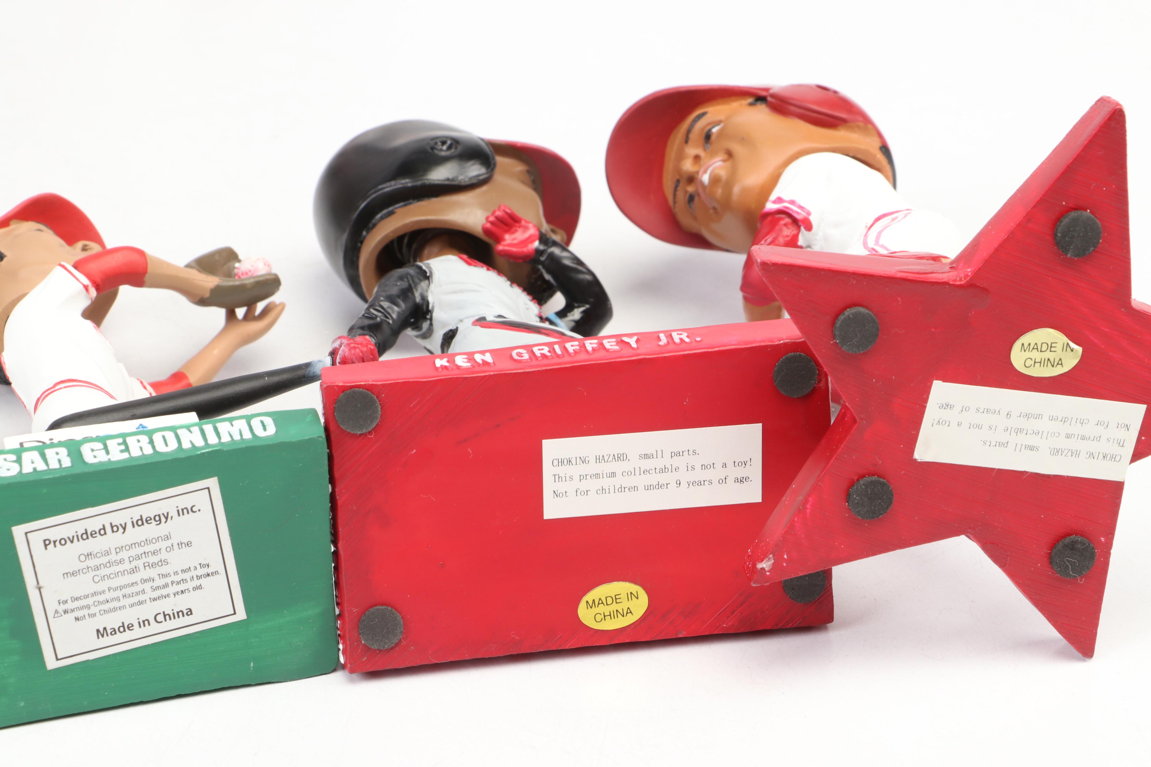 Cincinnati Reds Bobbleheads Featuring Pete Rose, Johnny Bench, Marge Schott