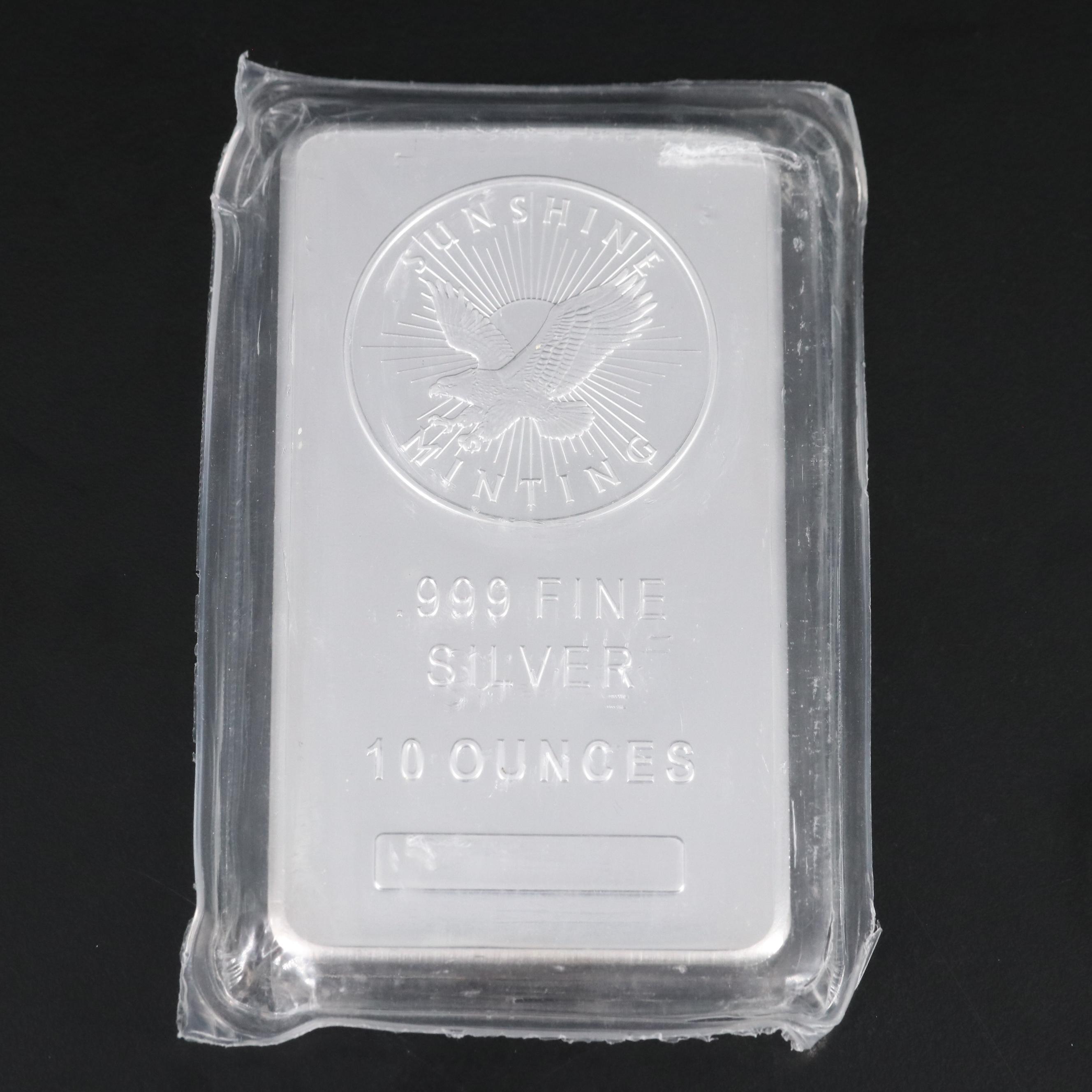 Two Ten Troy Ounce .999 Silver Bars