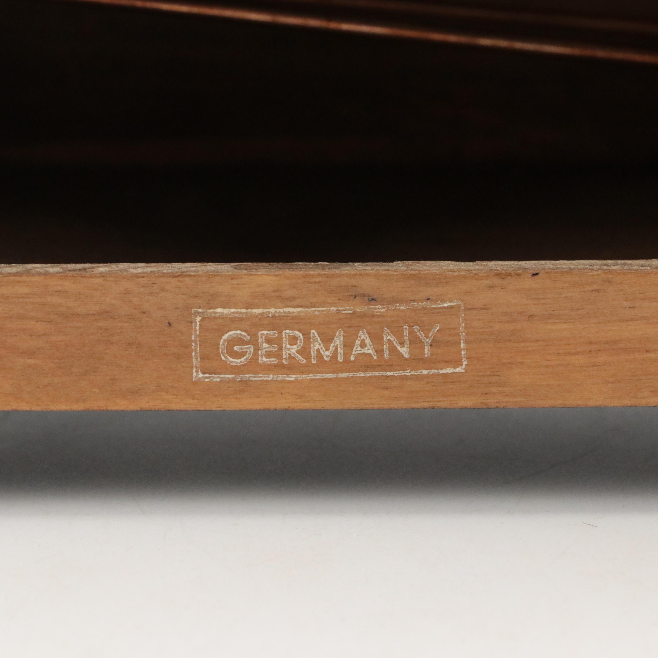 Linden German Wooden Mantel Clock, 1970s