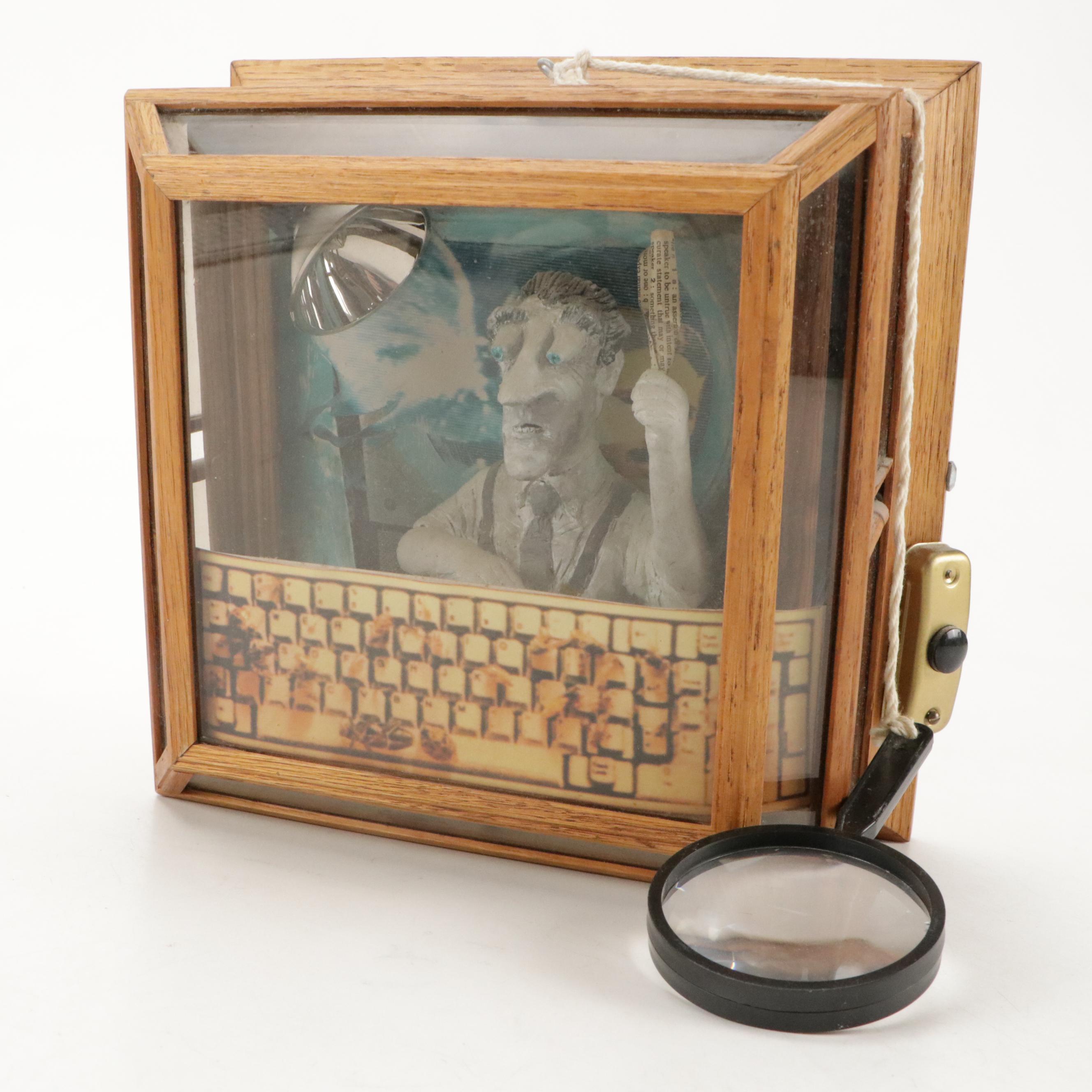 Robert Burgess "Go to the Light" Mixed Media Sculpture