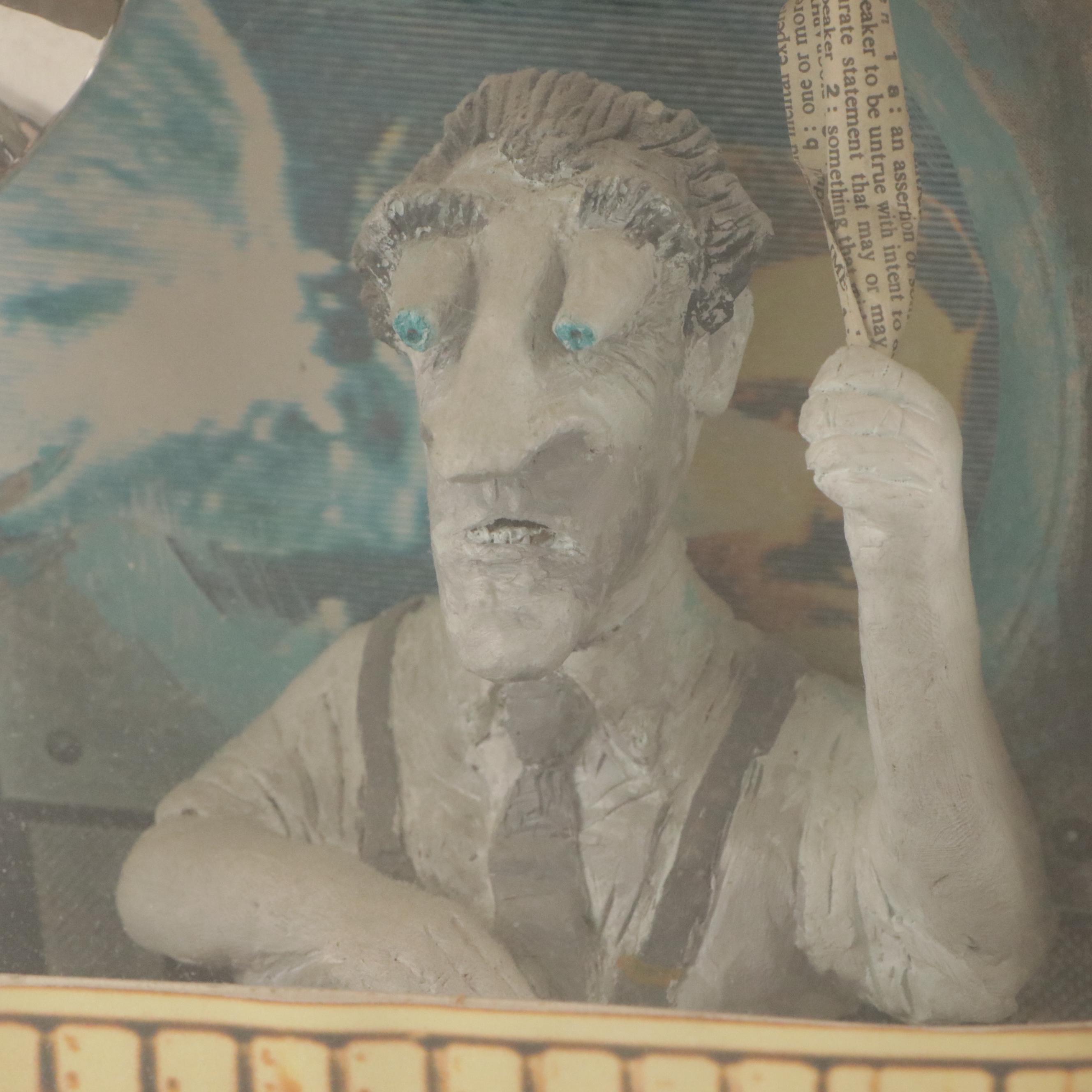 Robert Burgess "Go to the Light" Mixed Media Sculpture