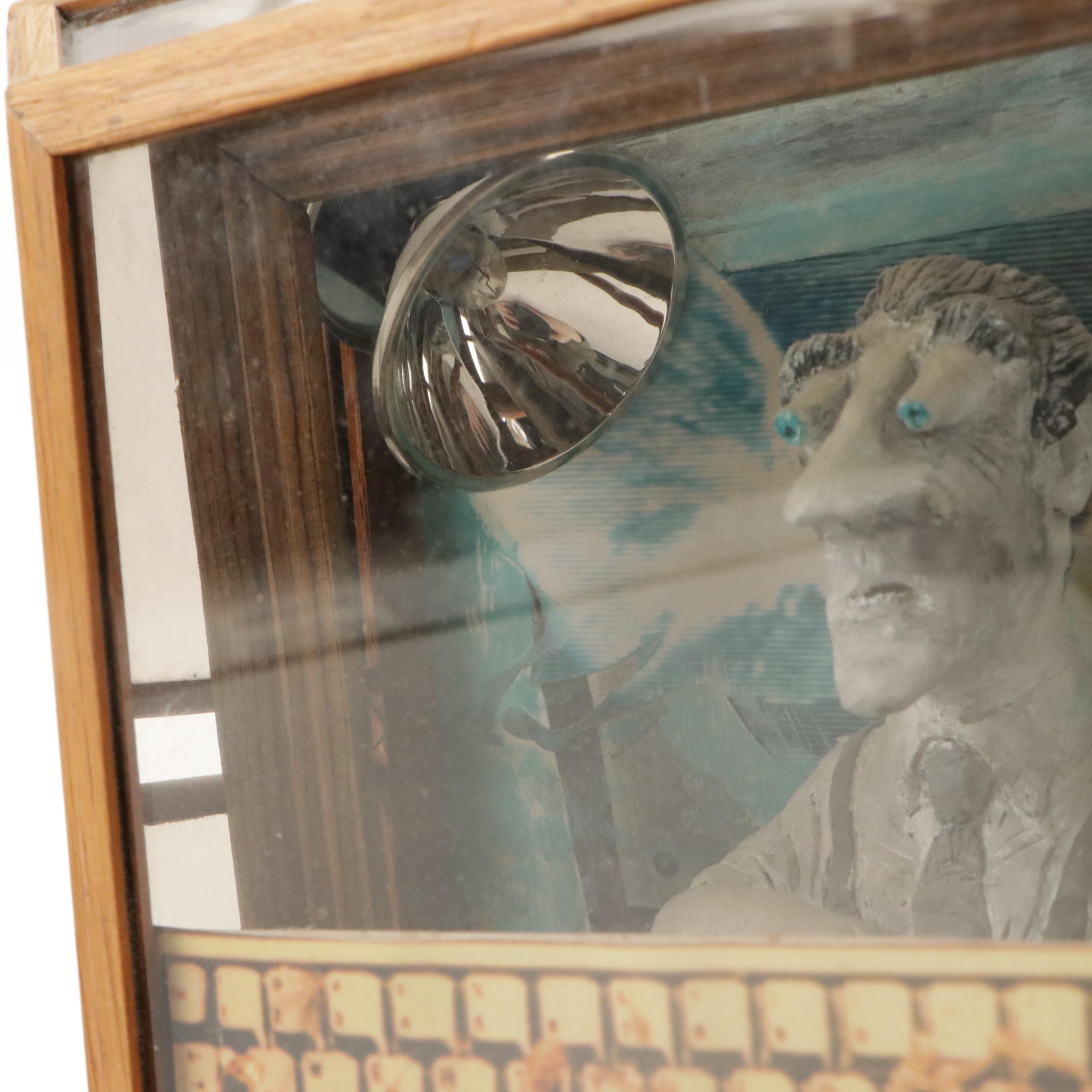 Robert Burgess "Go to the Light" Mixed Media Sculpture