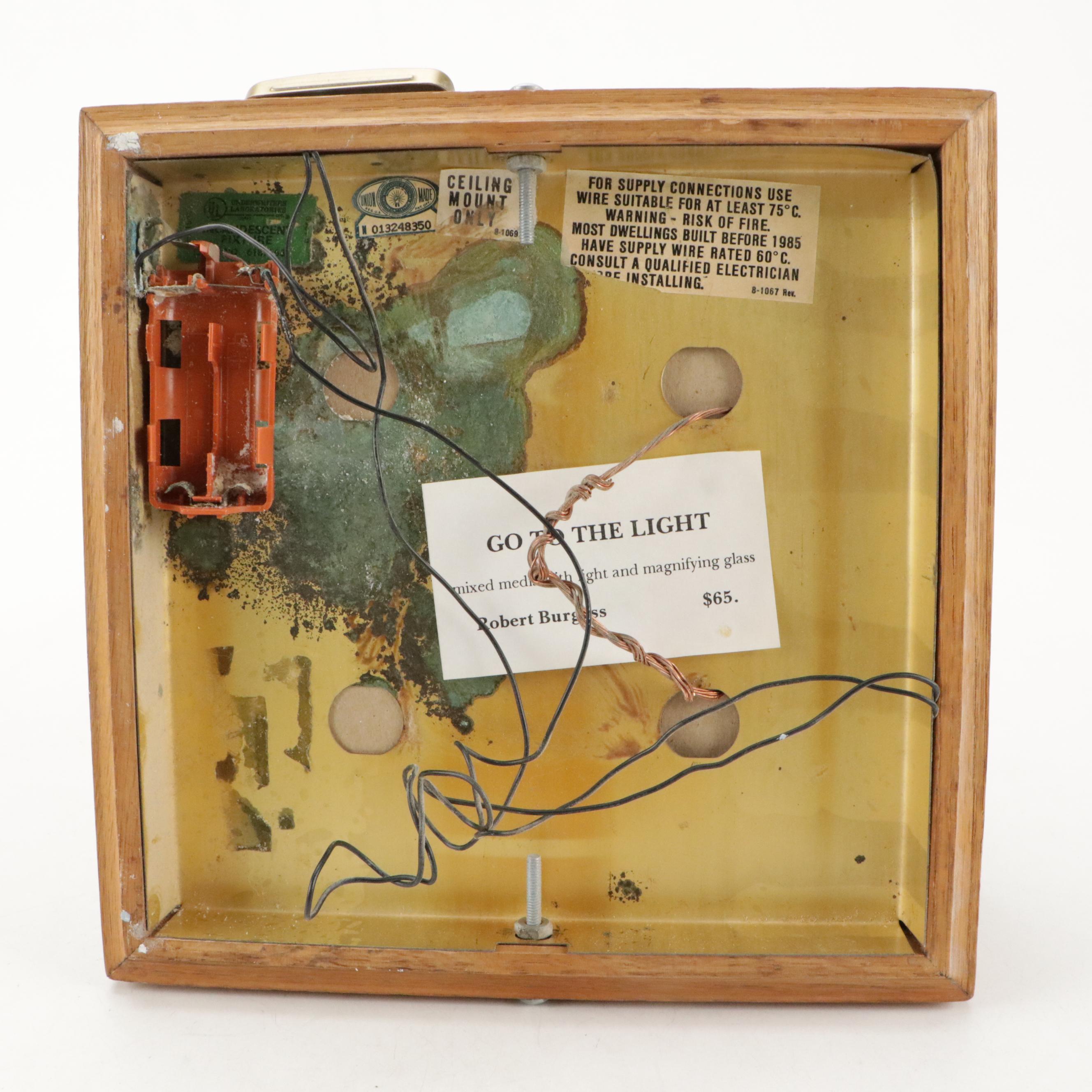 Robert Burgess "Go to the Light" Mixed Media Sculpture