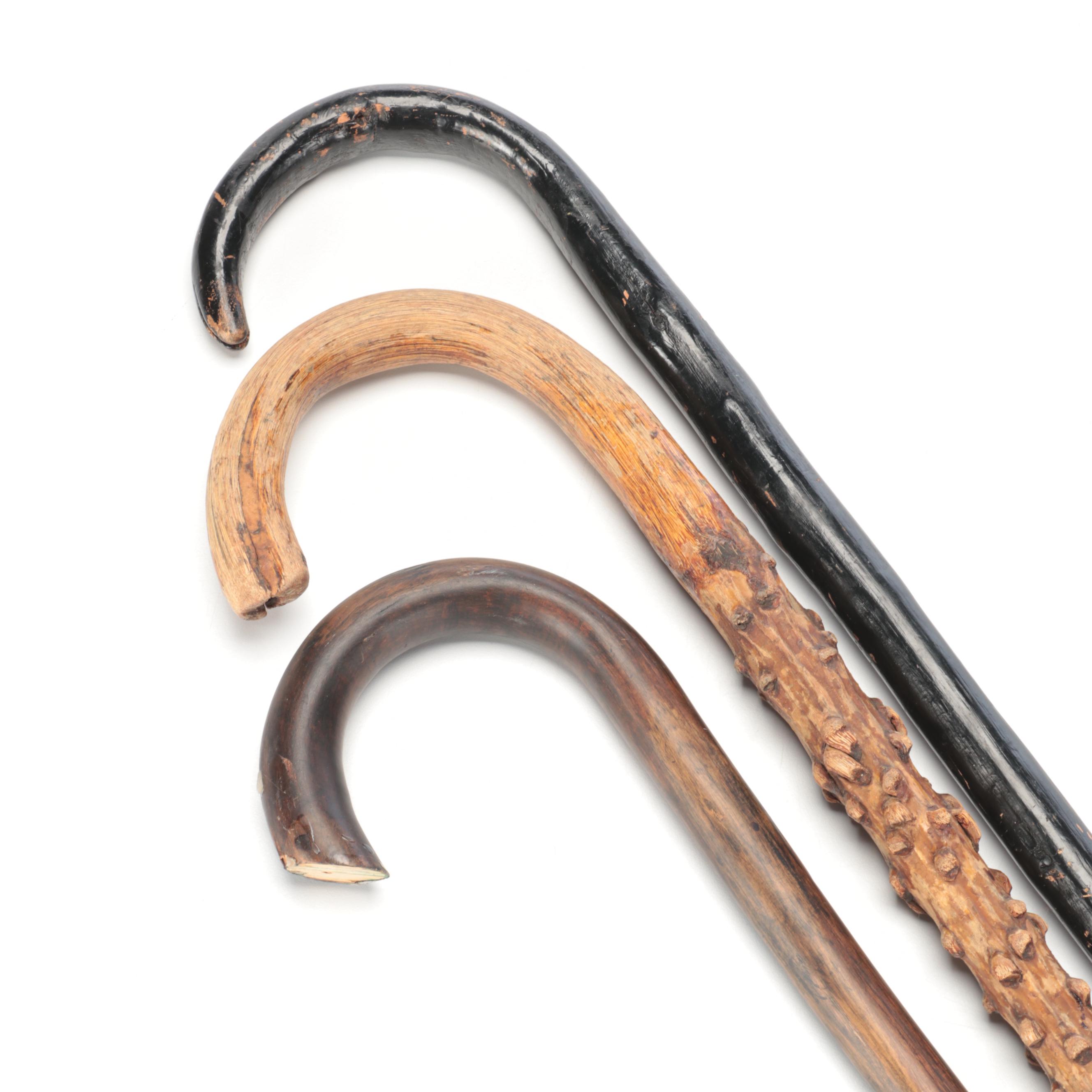 Thronwood and Other Crook Handle Canes