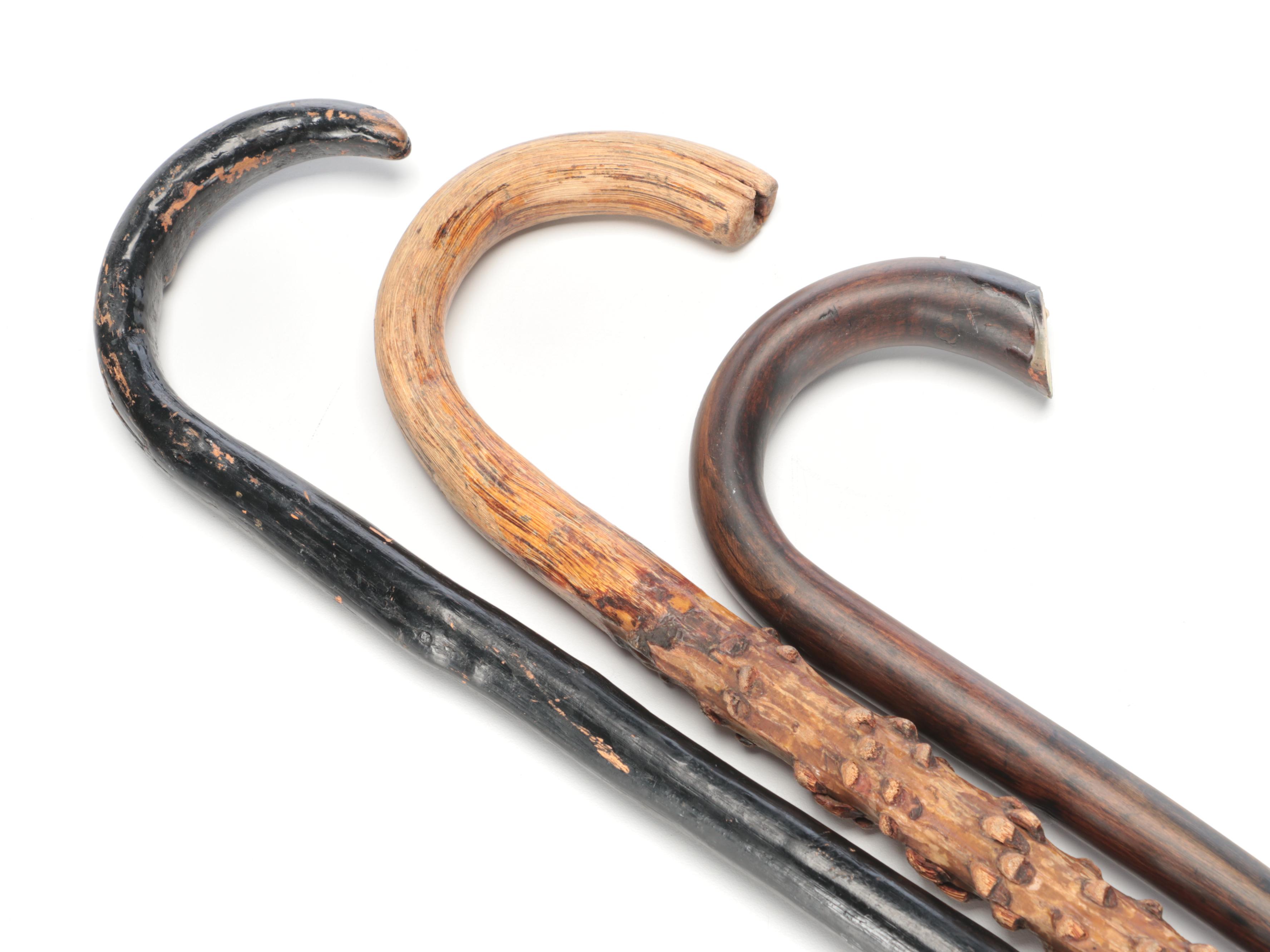 Thronwood and Other Crook Handle Canes