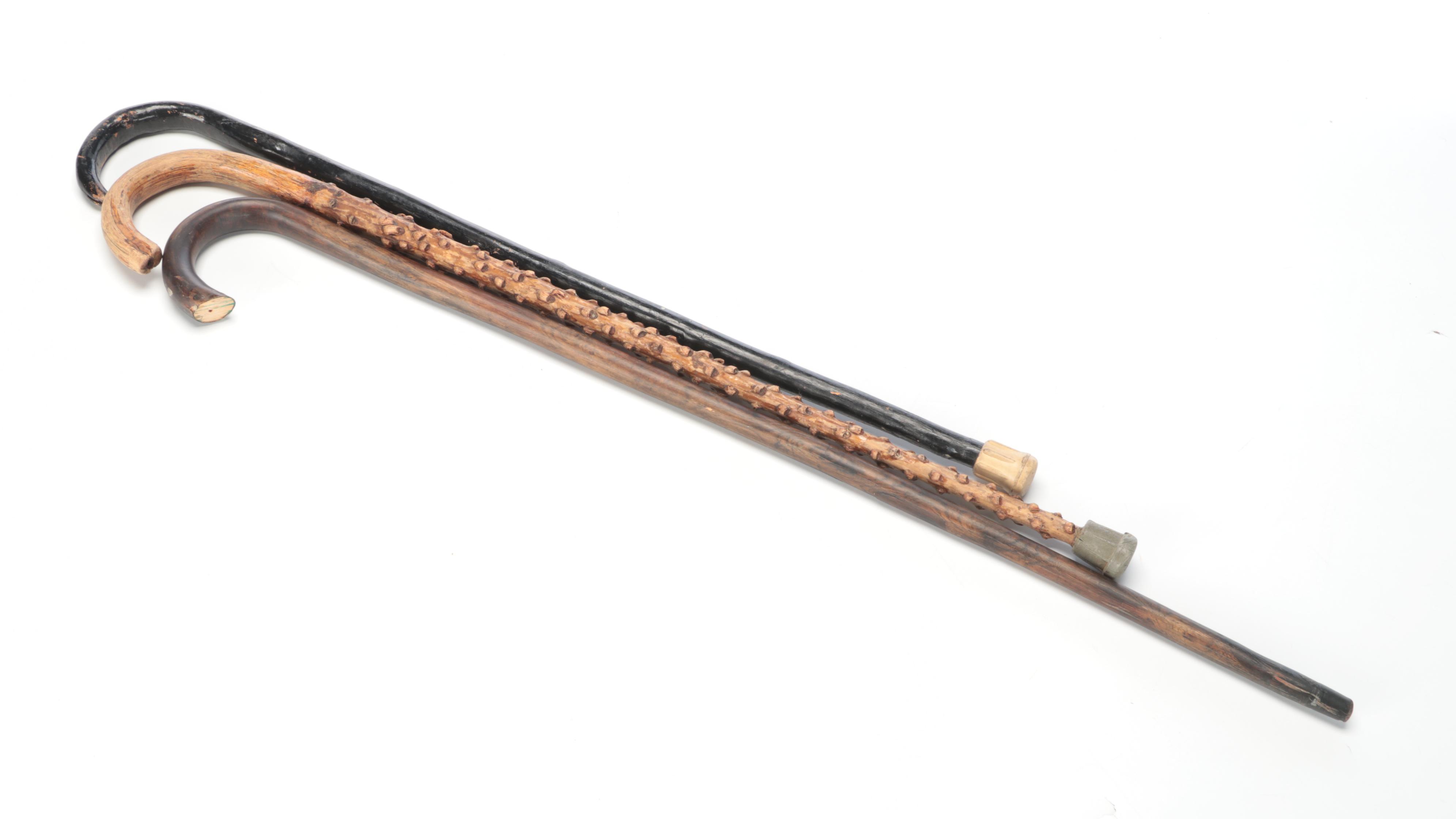 Thronwood and Other Crook Handle Canes