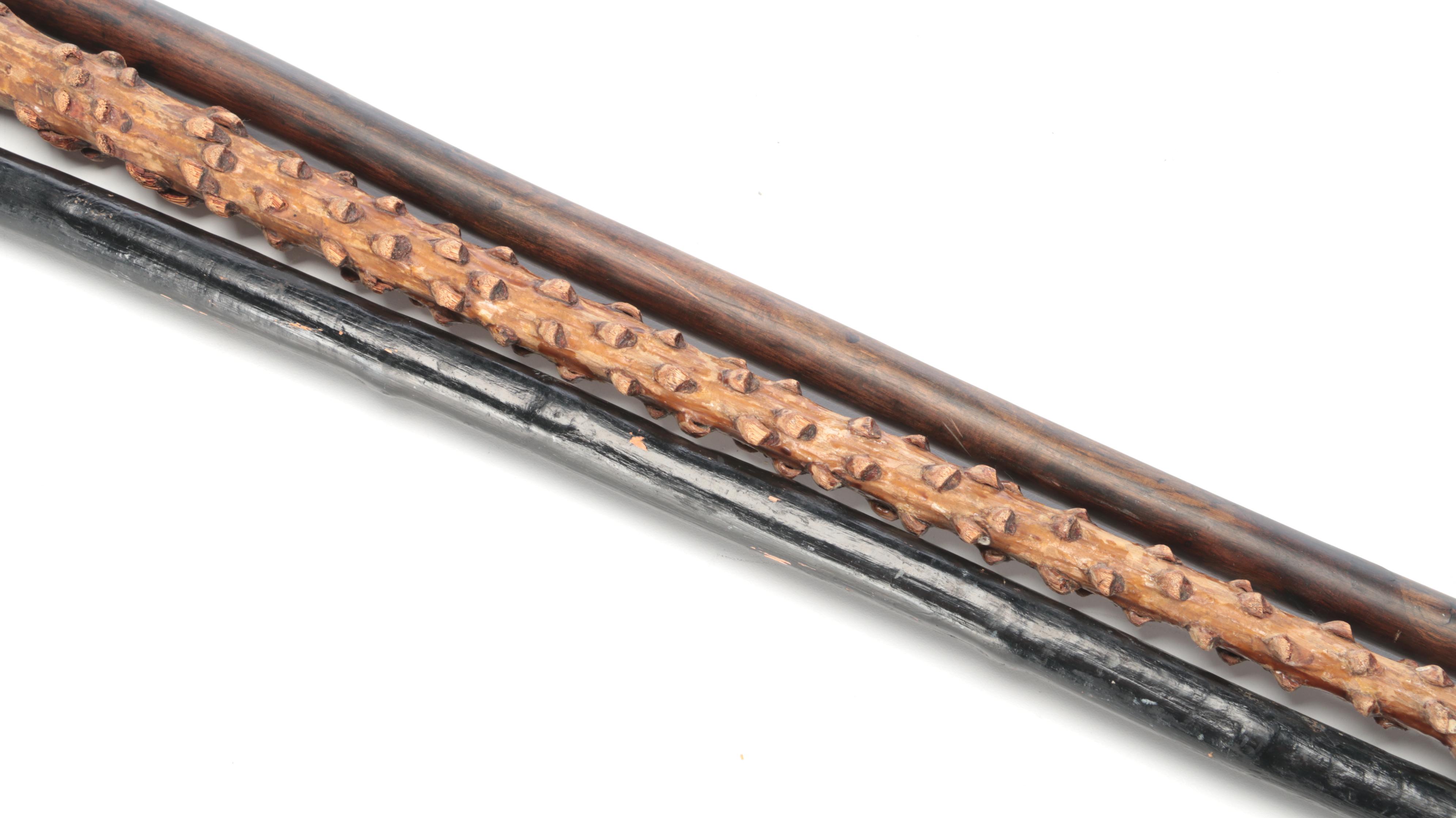 Thronwood and Other Crook Handle Canes