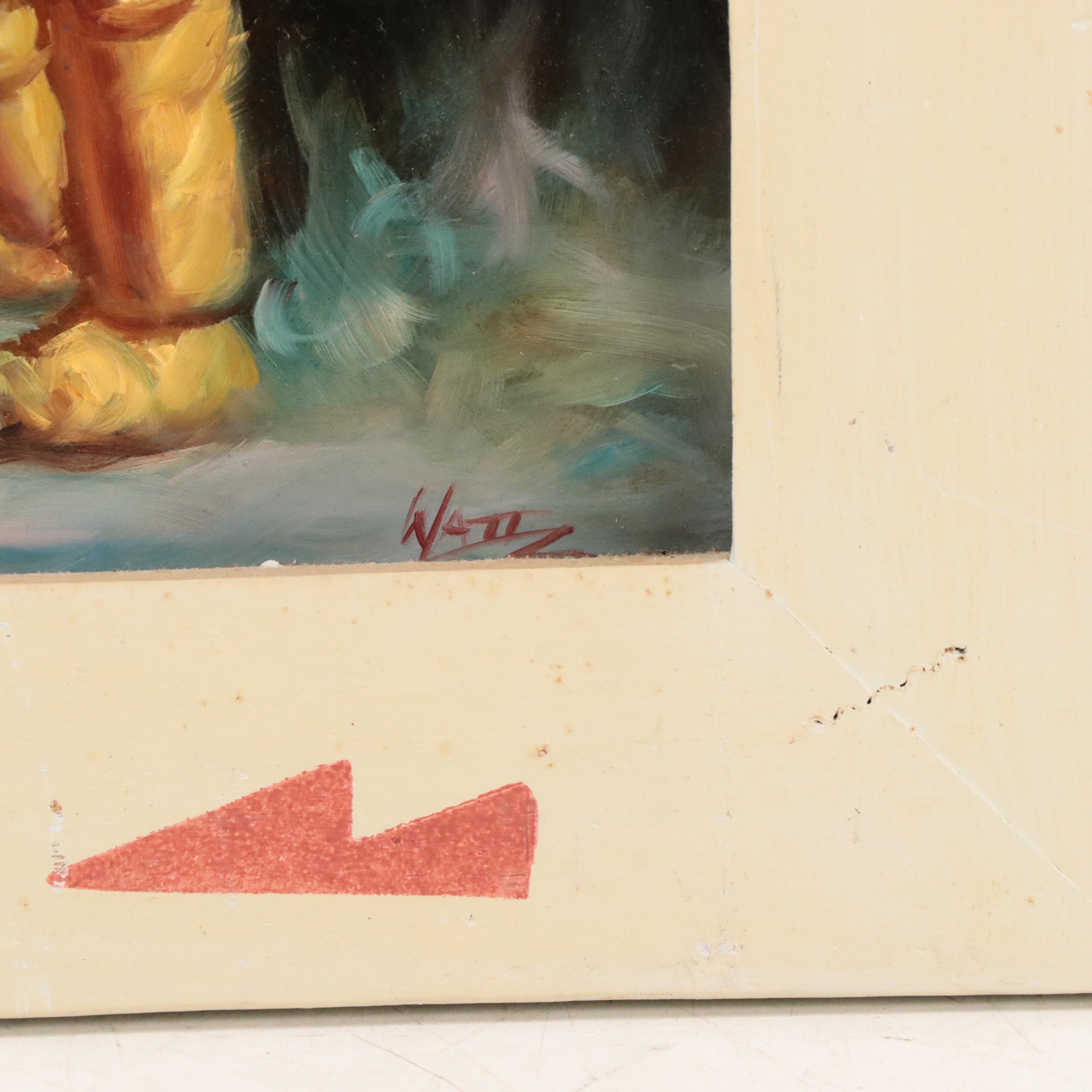 Oil Painting of Hopi Katsina Dancers