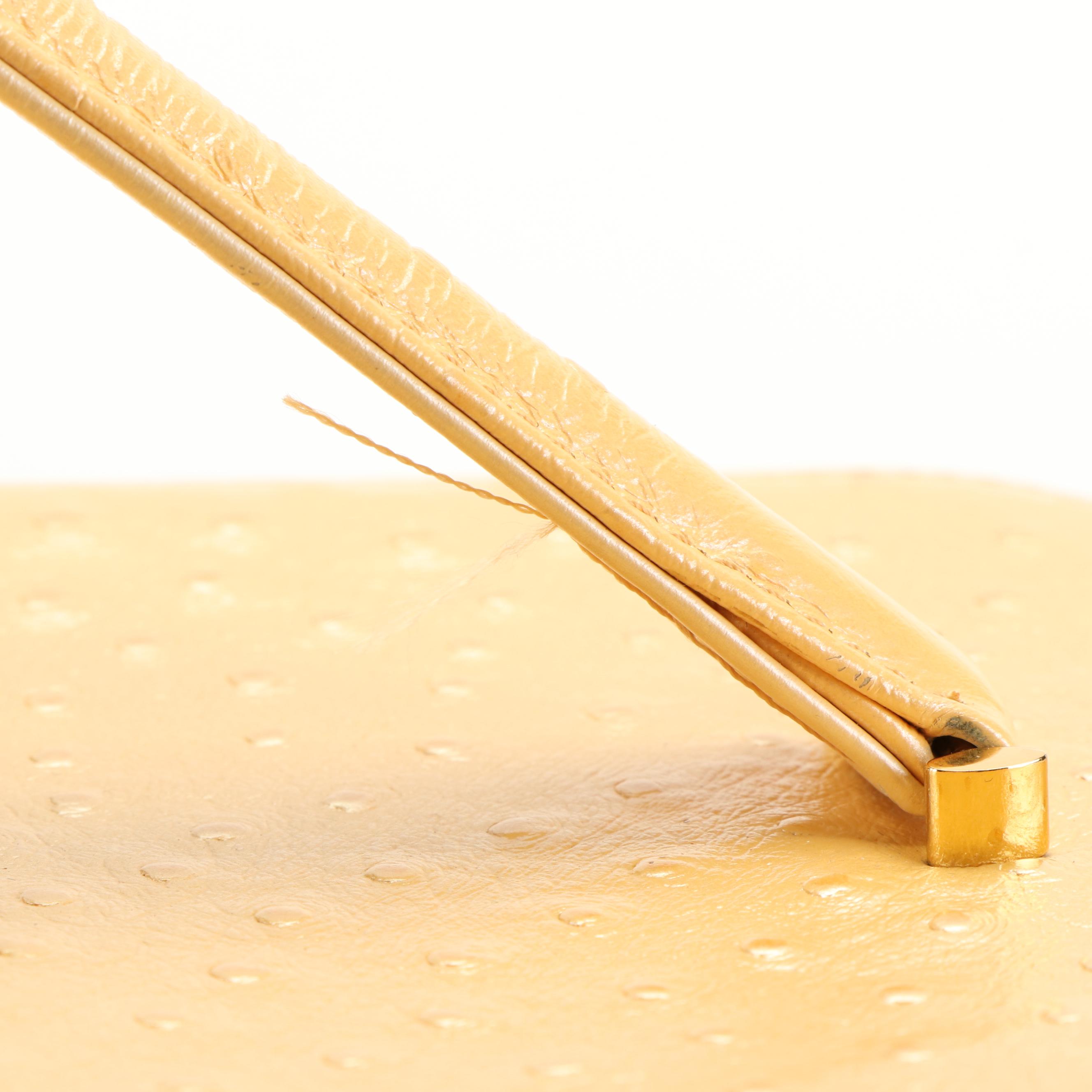 Gianni Versace Embossed Leather Vanity Bag