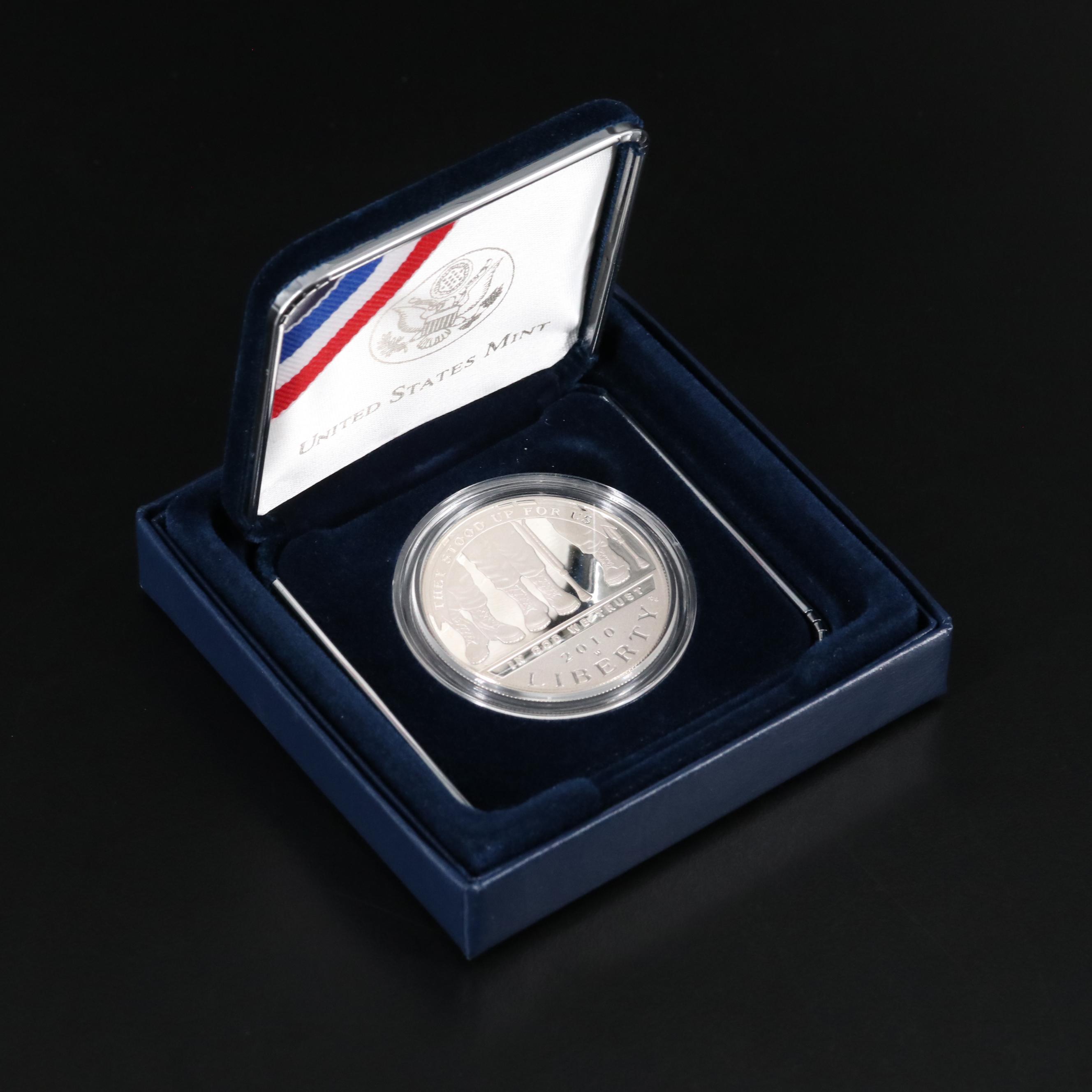 Three Modern Commemorative Proof Silver Dollars