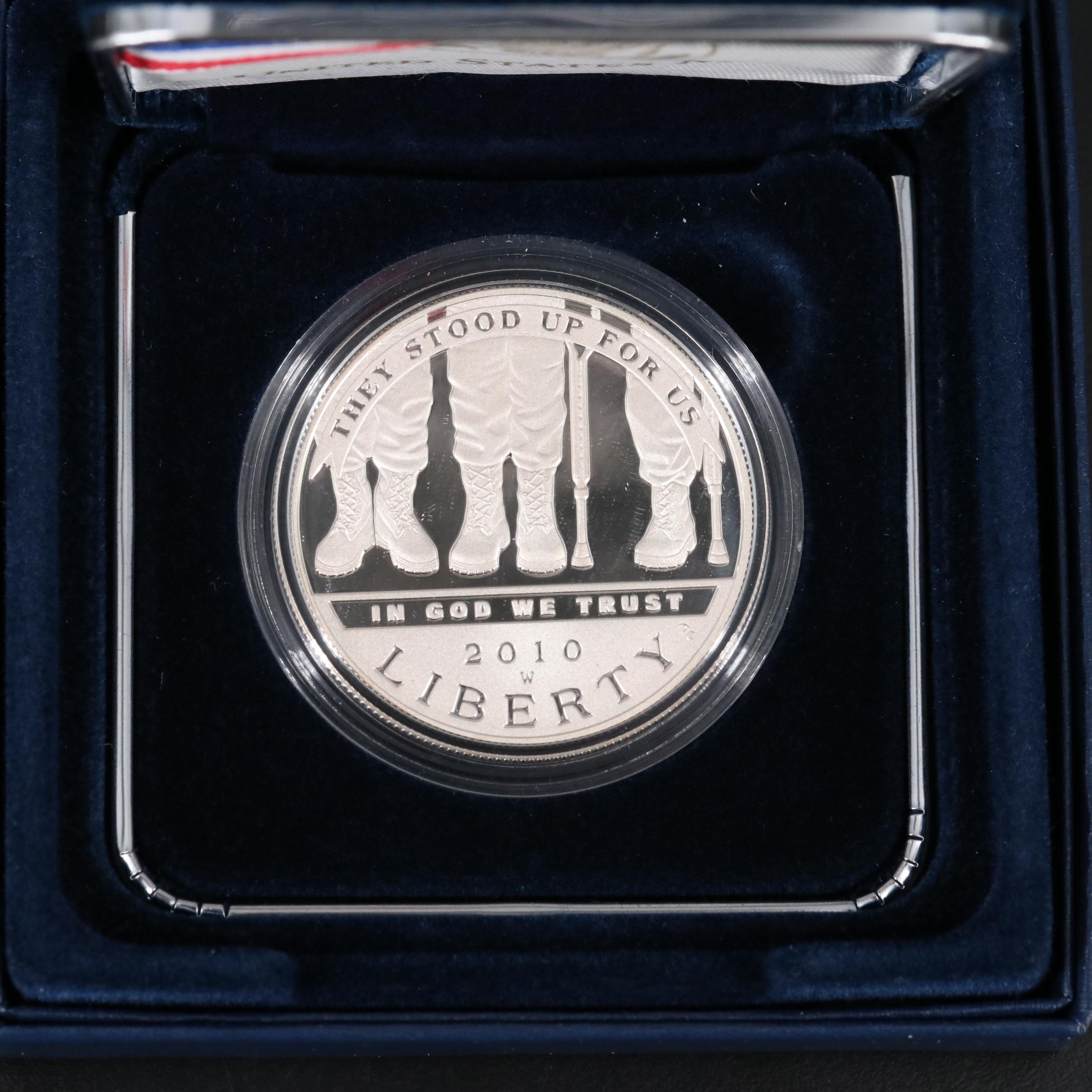 Three Modern Commemorative Proof Silver Dollars