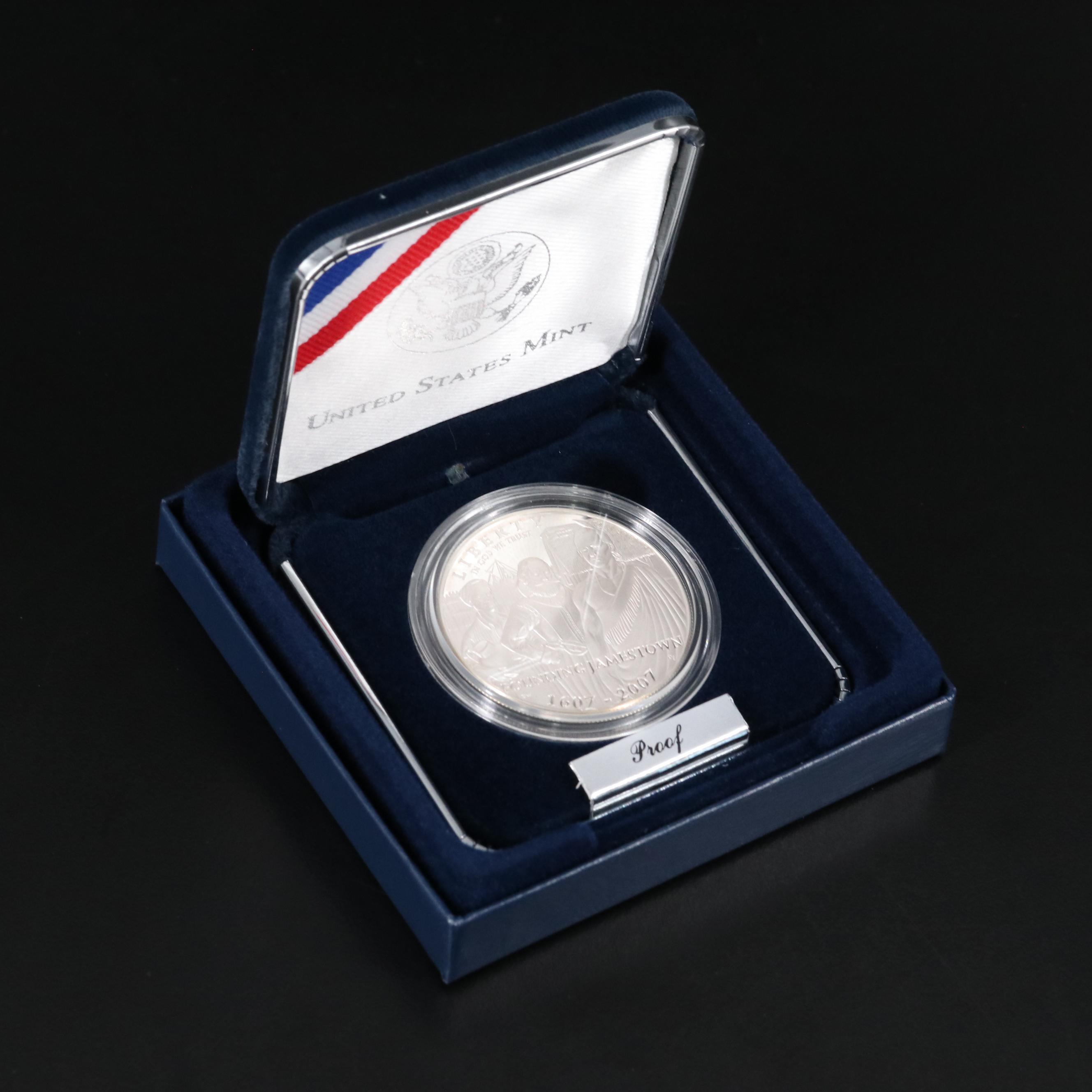 Three Modern Commemorative Proof Silver Dollars