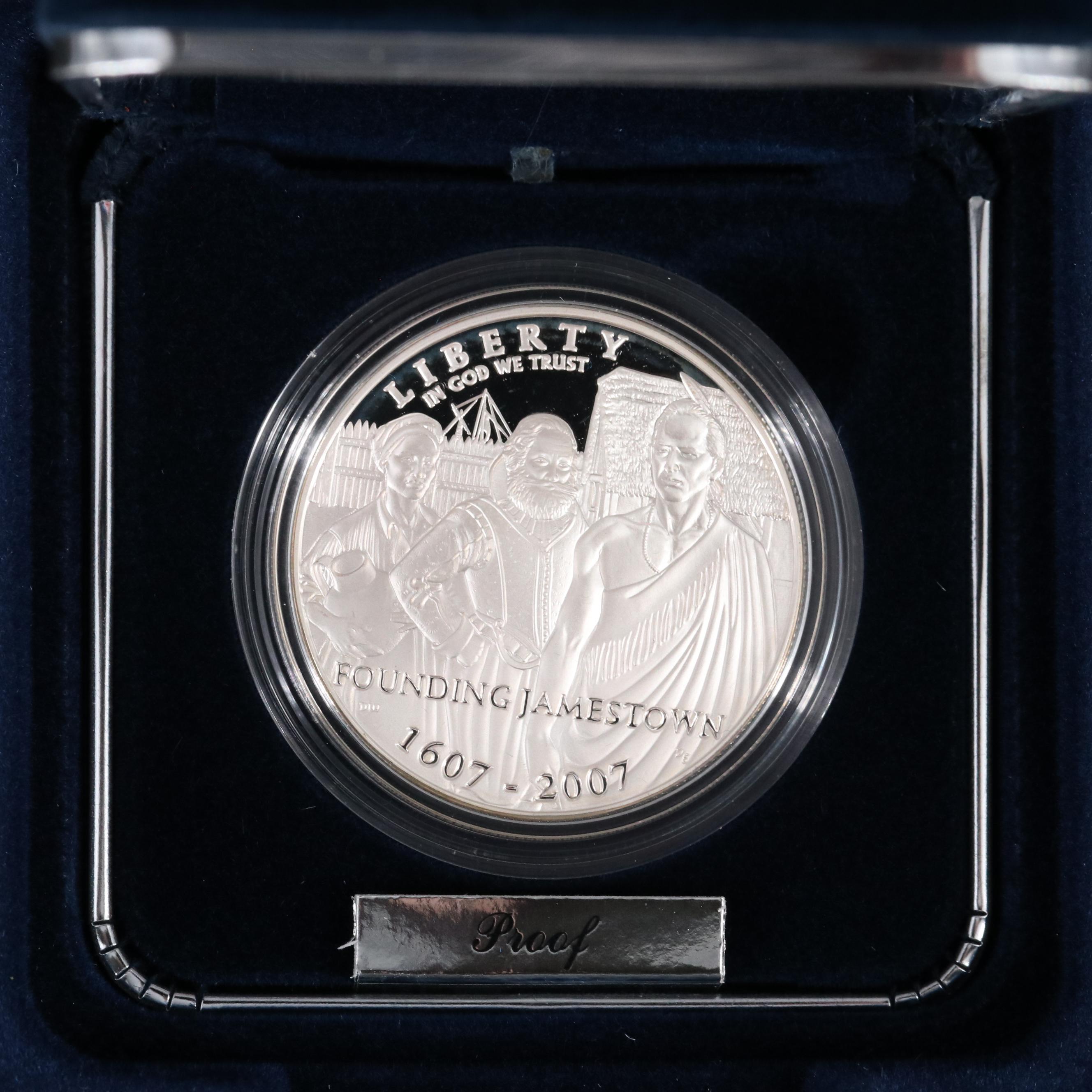 Three Modern Commemorative Proof Silver Dollars