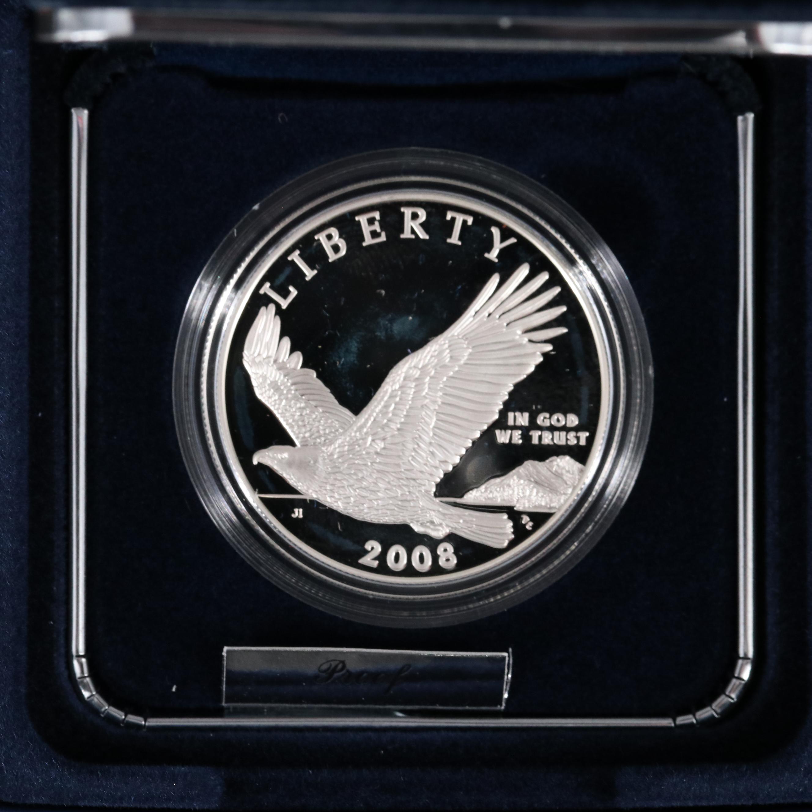 Three Modern Commemorative Proof Silver Dollars