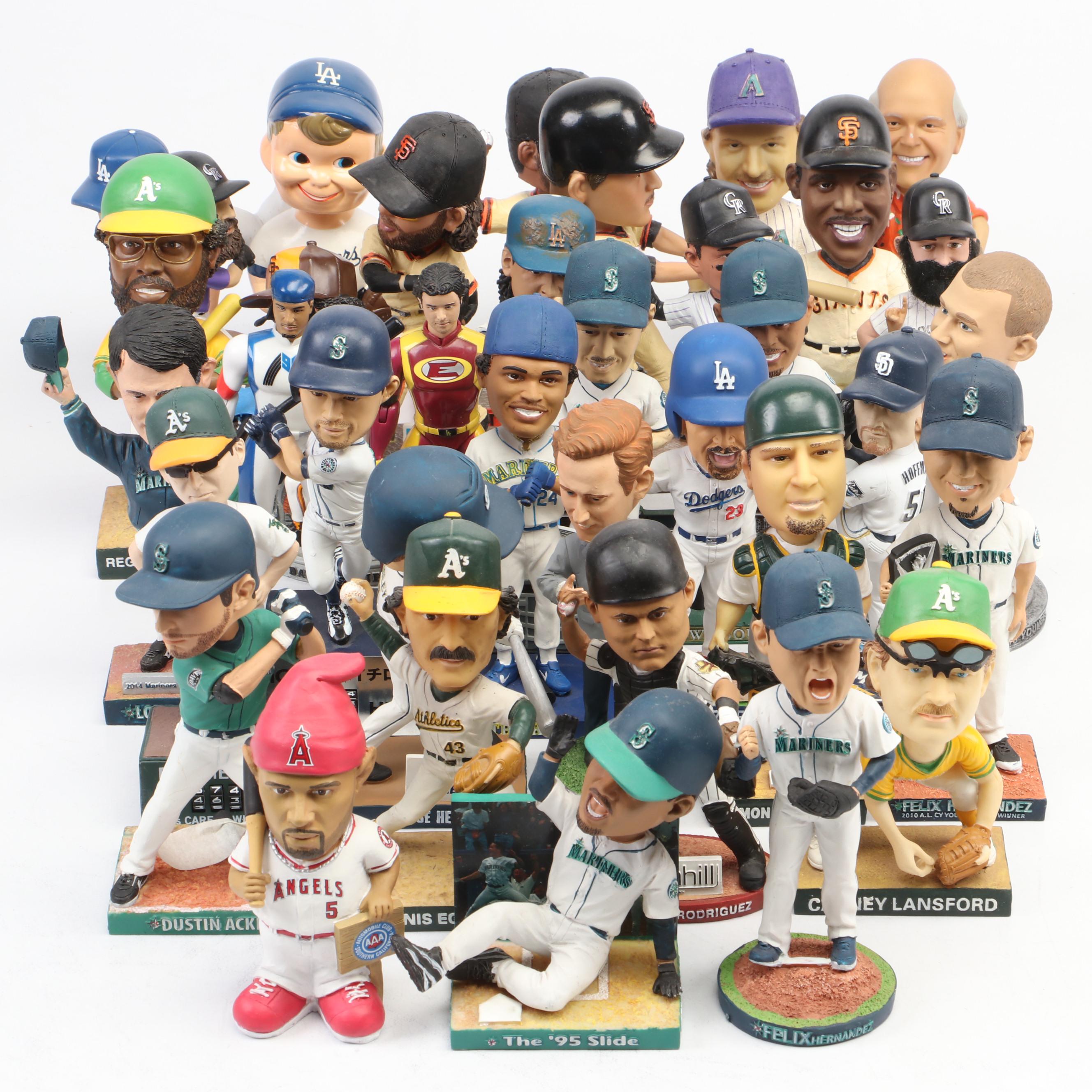Baseball Bobbleheads Featuring Mike Trout, Barry Bonds, Ichiro, and More