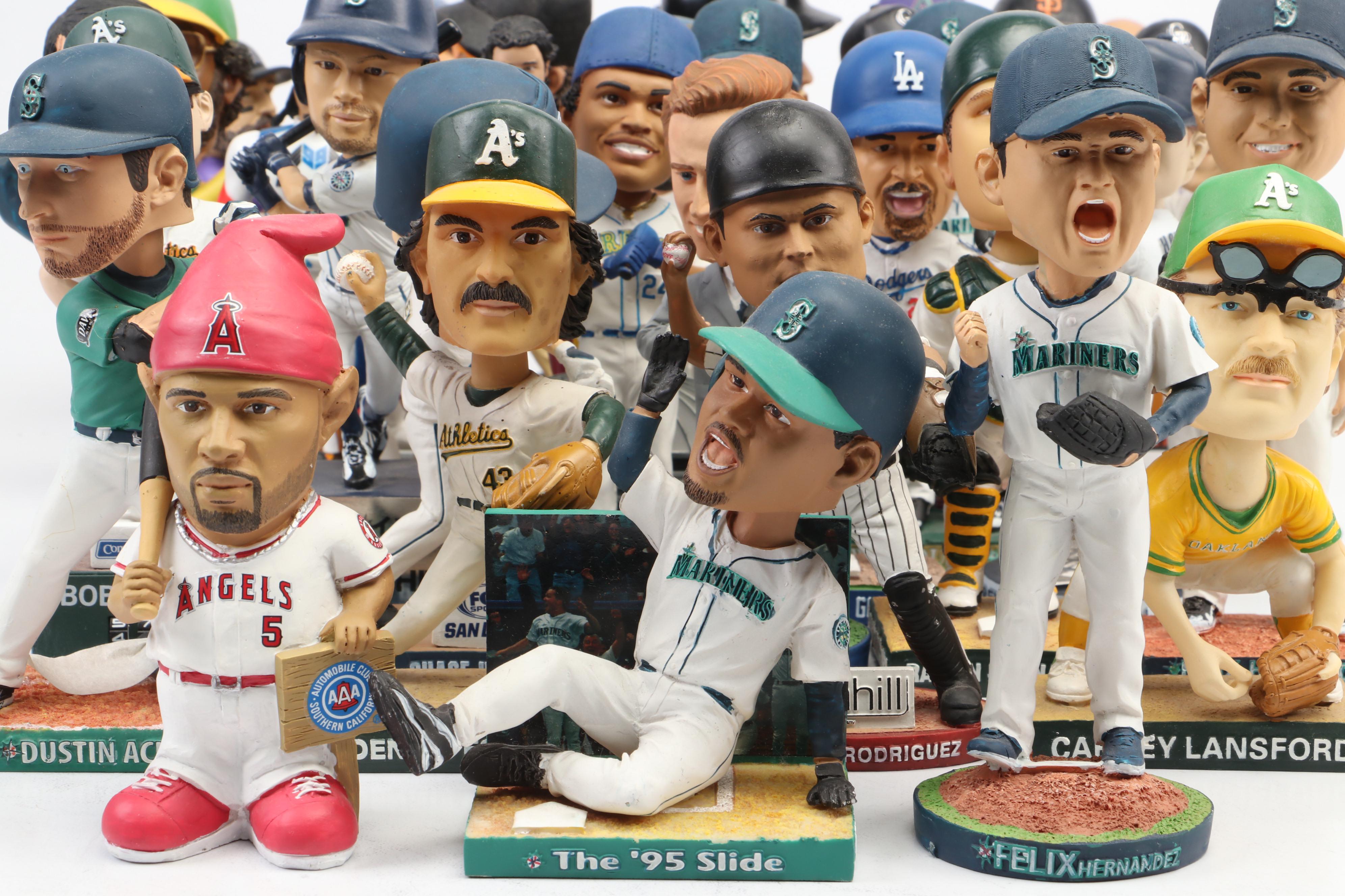 Baseball Bobbleheads Featuring Mike Trout, Barry Bonds, Ichiro, and More