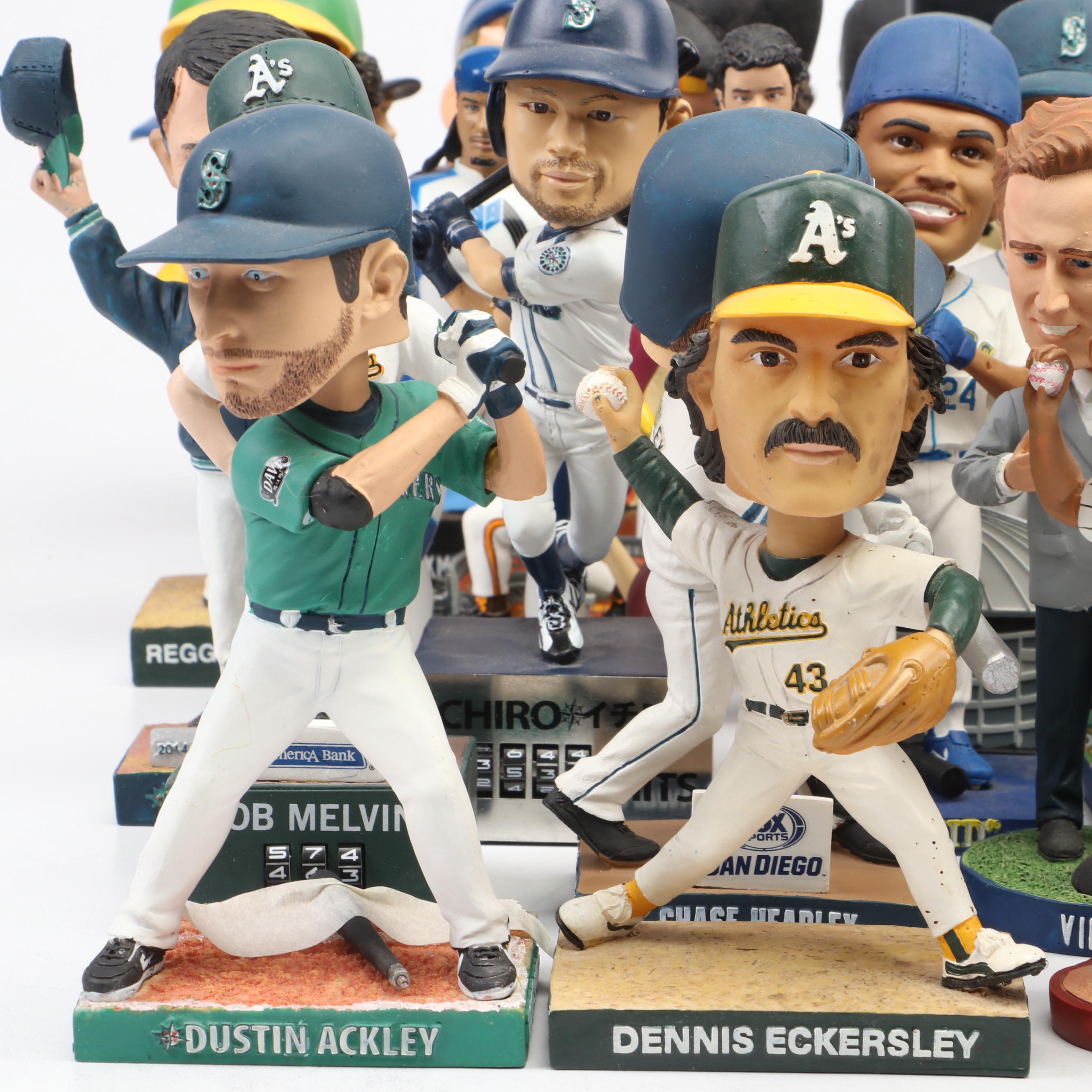 Baseball Bobbleheads Featuring Mike Trout, Barry Bonds, Ichiro, and More