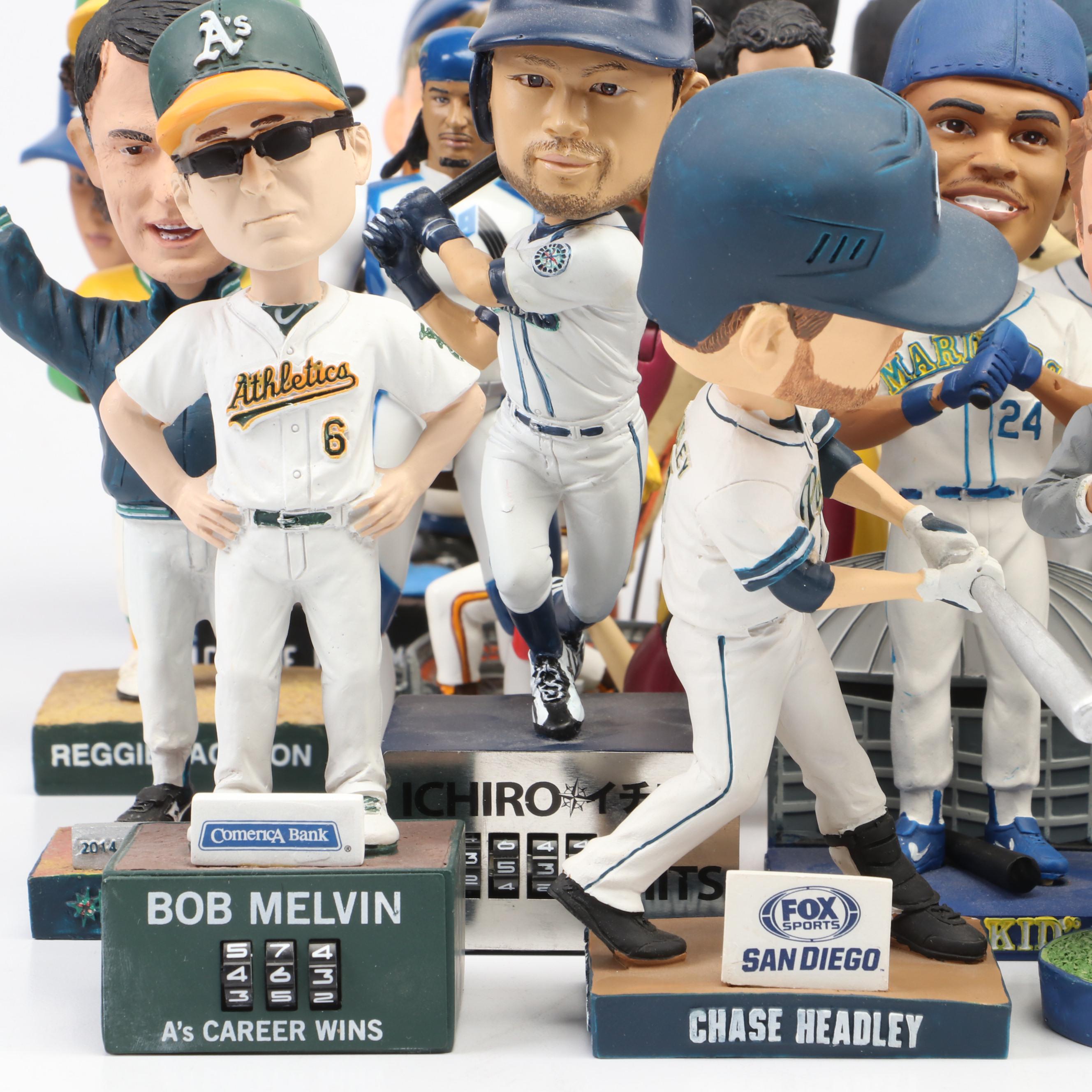 Baseball Bobbleheads Featuring Mike Trout, Barry Bonds, Ichiro, and More