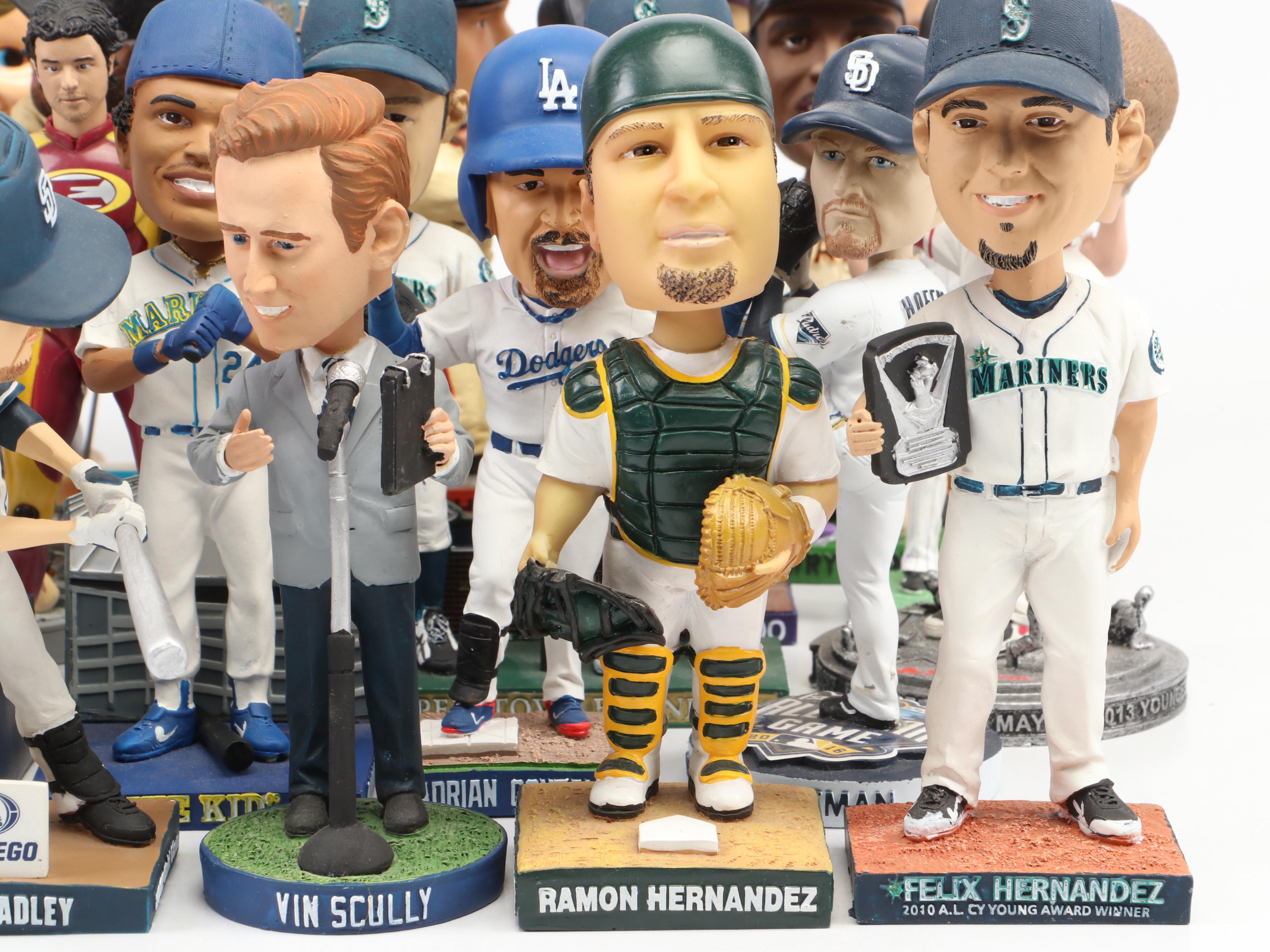 Baseball Bobbleheads Featuring Mike Trout, Barry Bonds, Ichiro, and More
