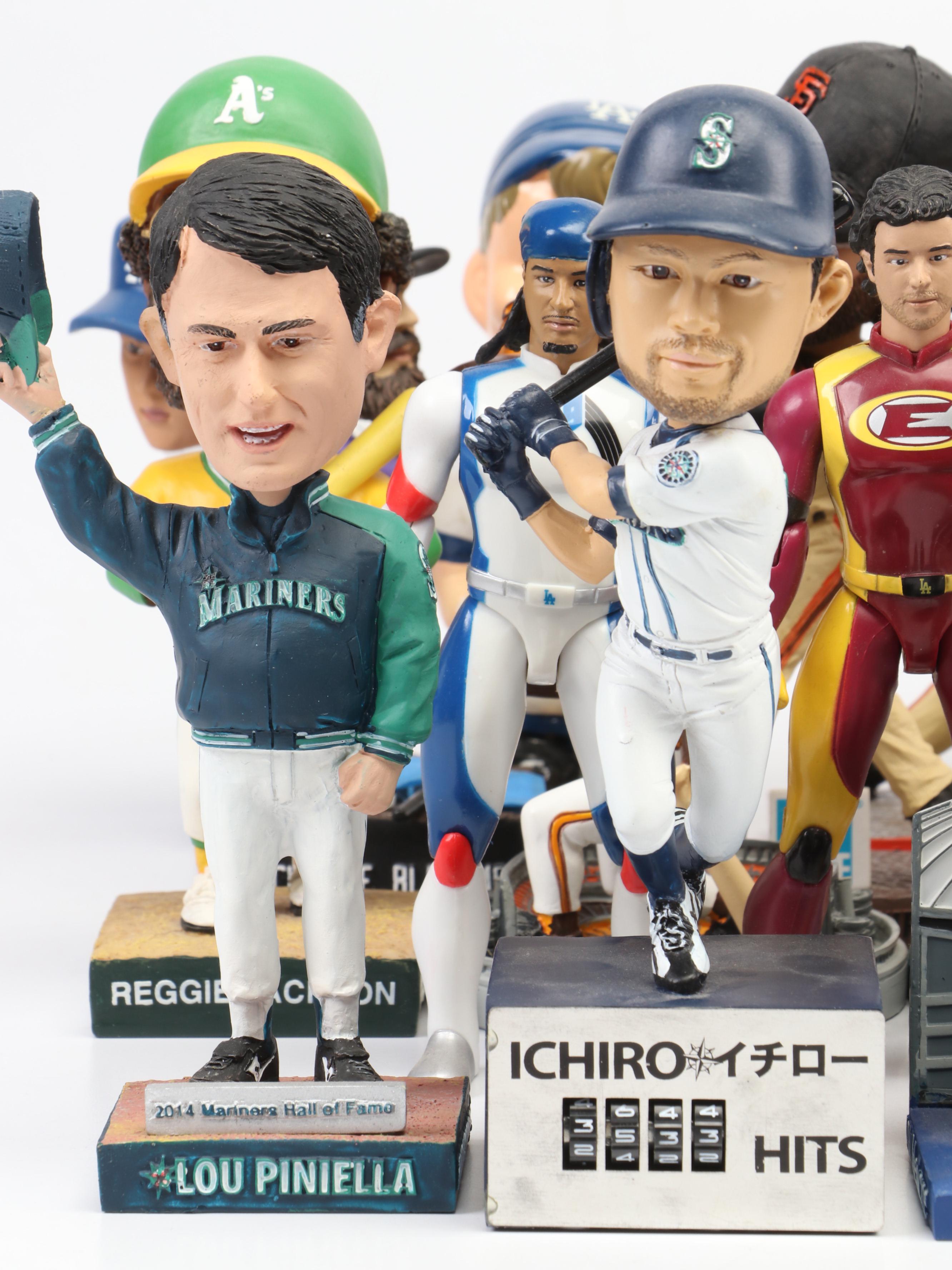 Baseball Bobbleheads Featuring Mike Trout, Barry Bonds, Ichiro, and More