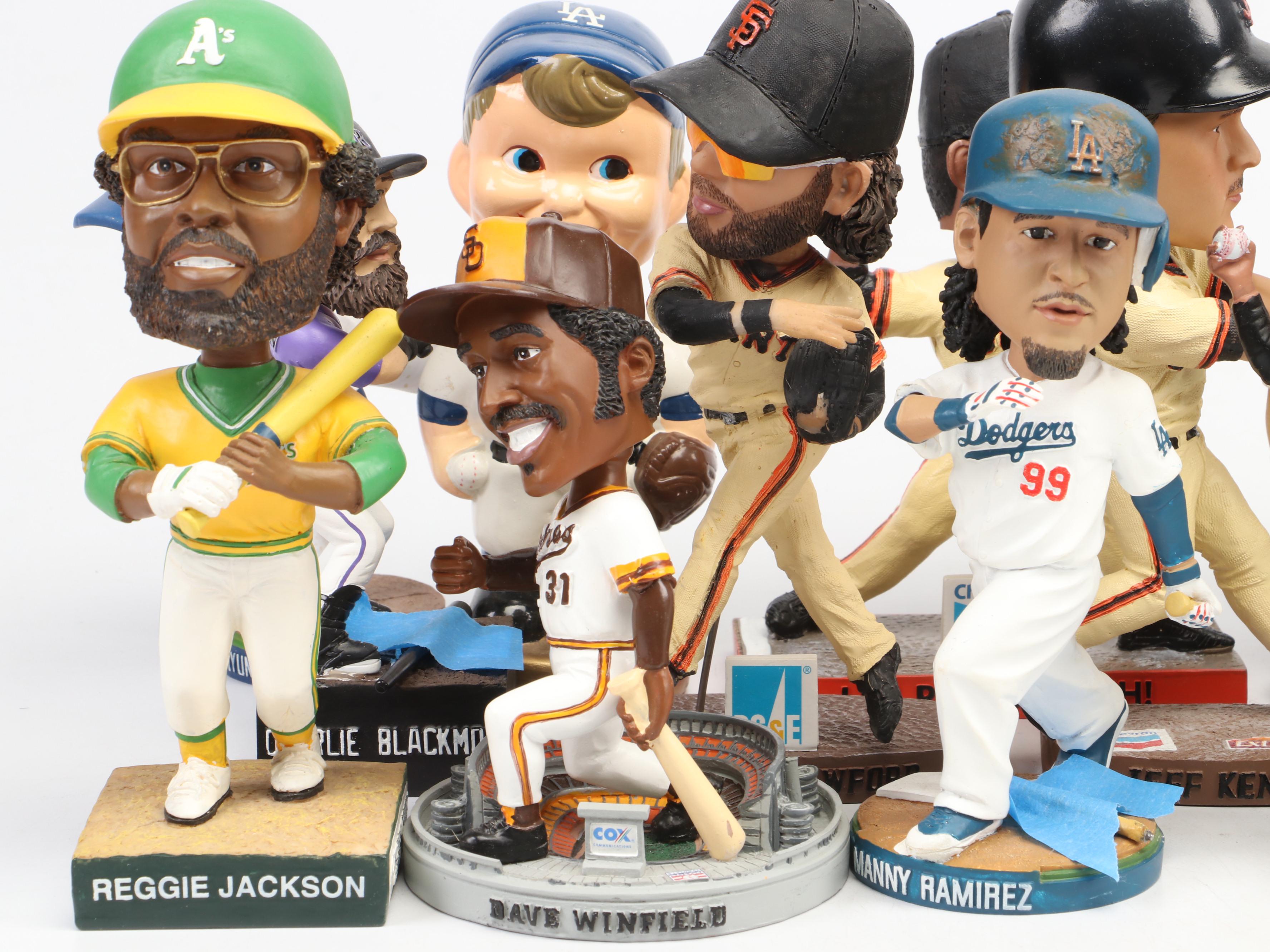 Baseball Bobbleheads Featuring Mike Trout, Barry Bonds, Ichiro, and More