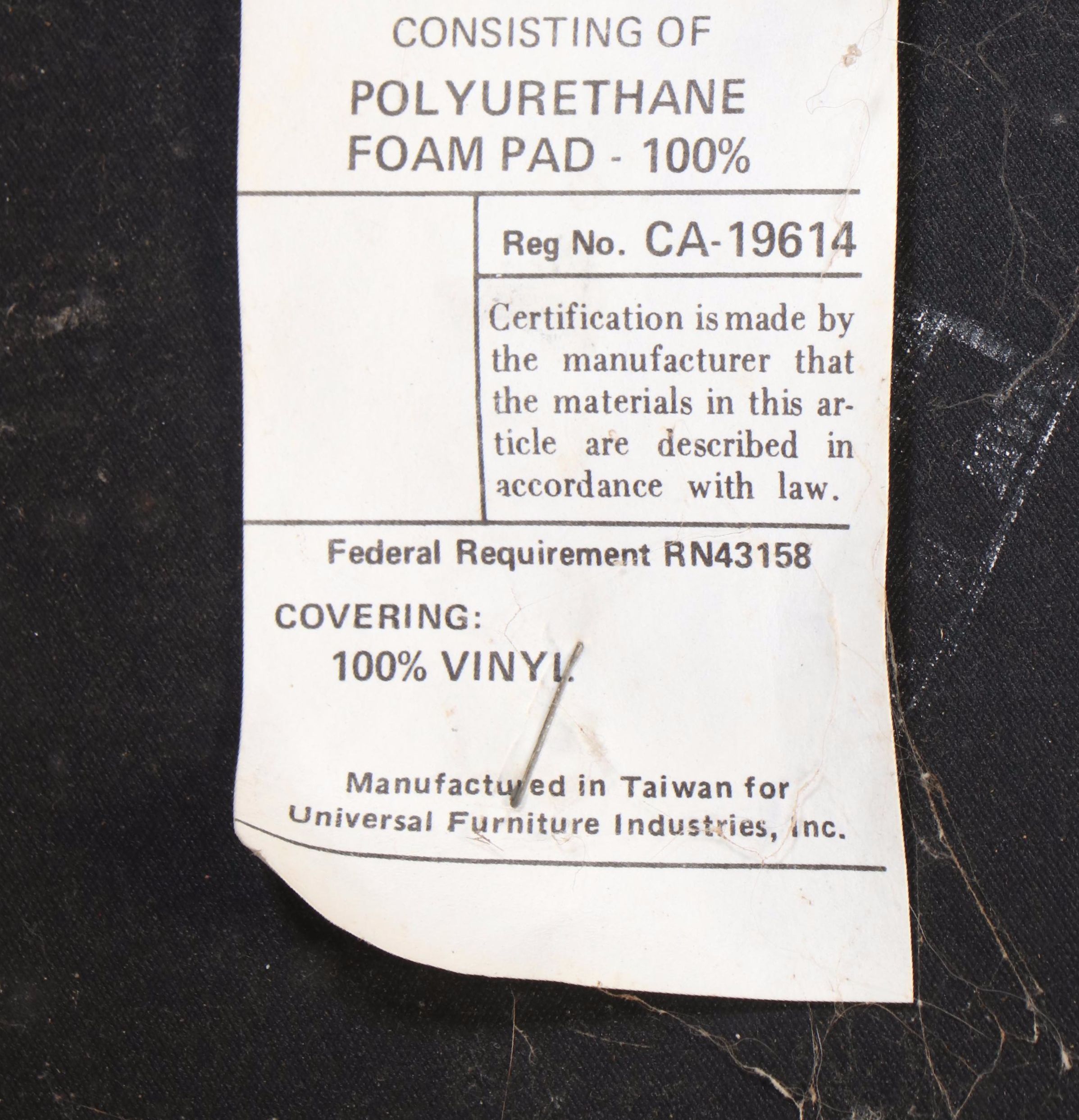 Universal Furniture Modernist Side Chair Plus Laminate Top Side Table