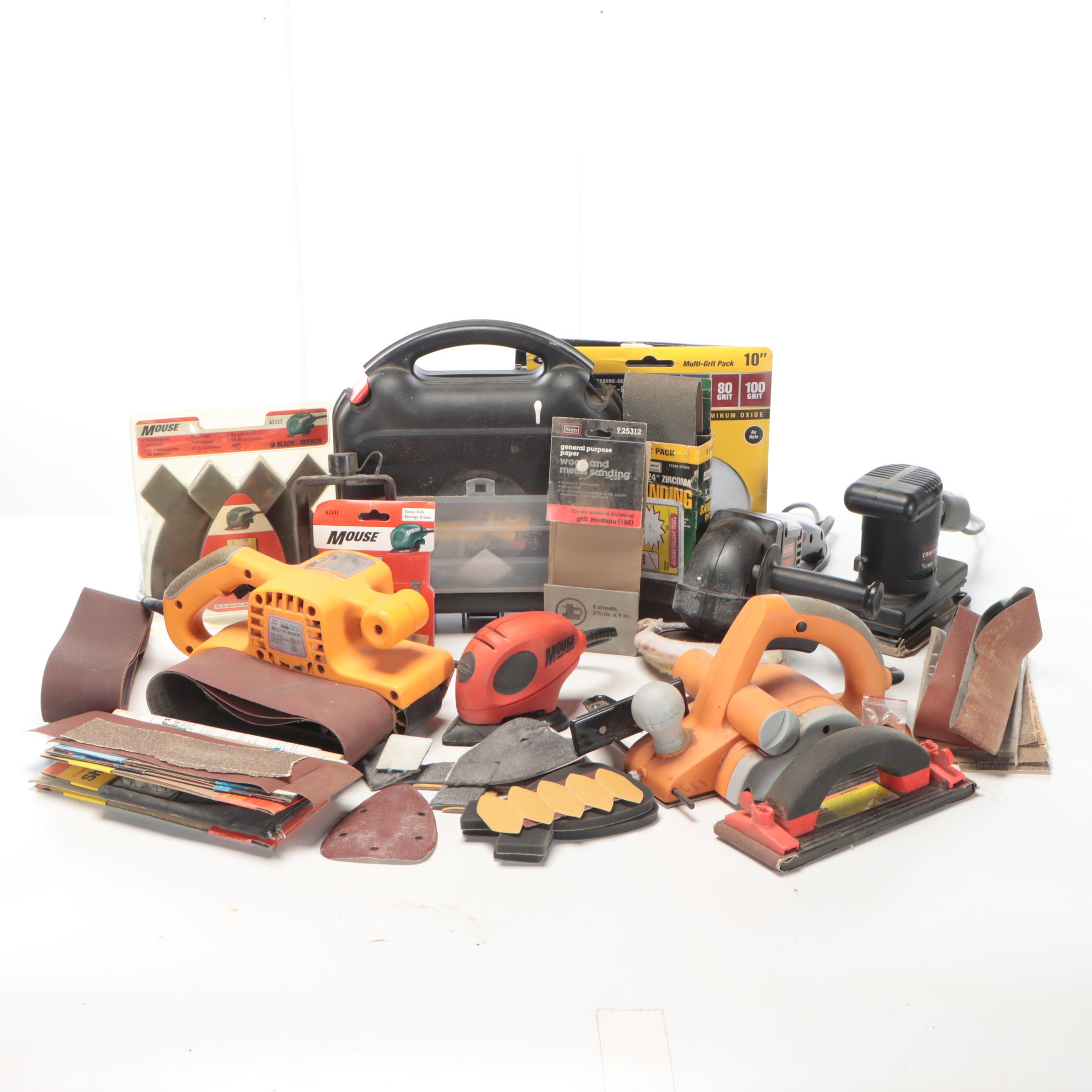 Chicago Belt Sander, Electric Planer, Craftsman and More Power Tools