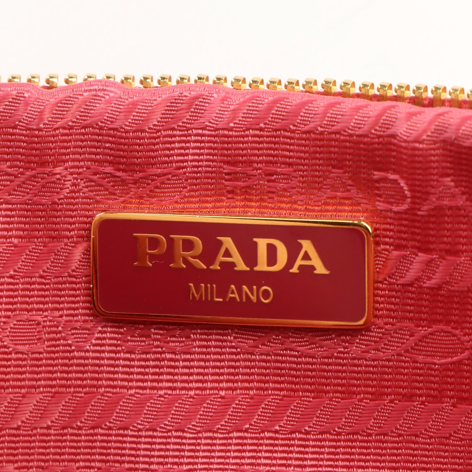 Prada Mini Camera Peonia Saffiano Leather Crossbody Bag