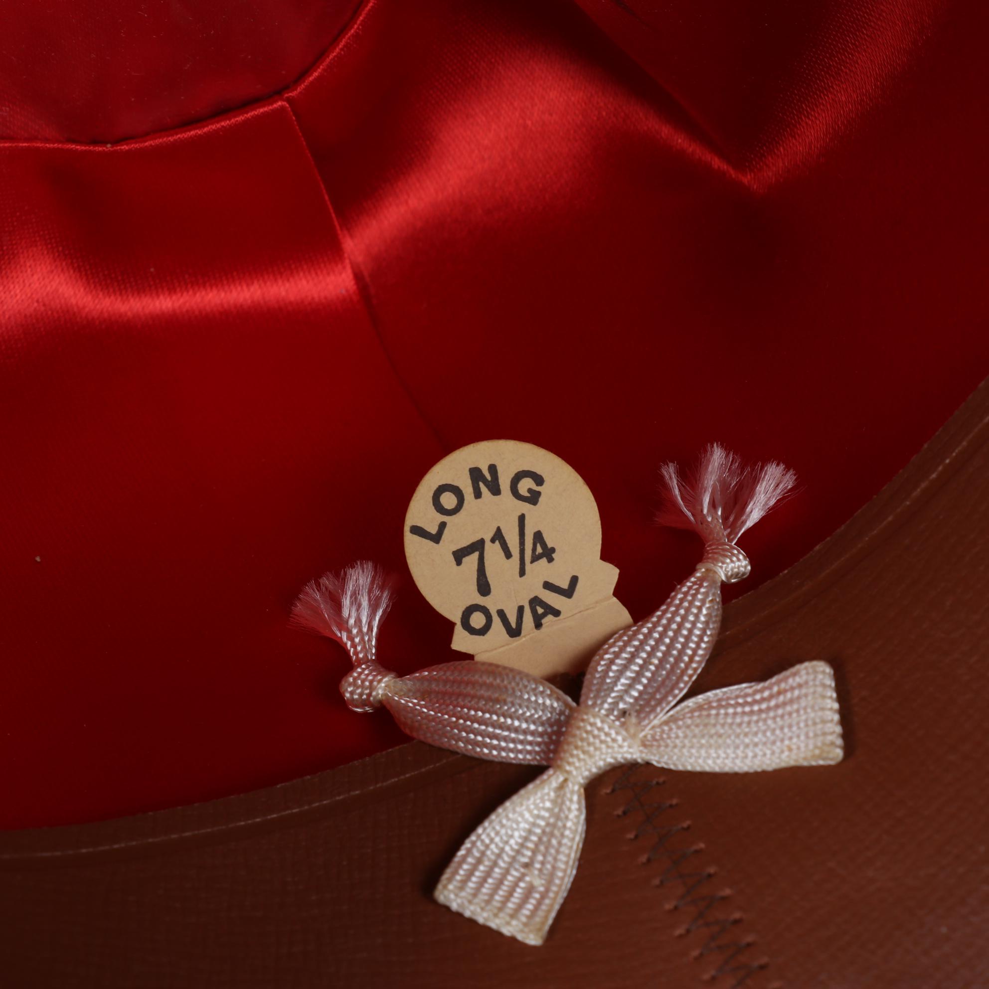 Tan Felt Stetson 7.25" Hat With Original Hat Box and Insert