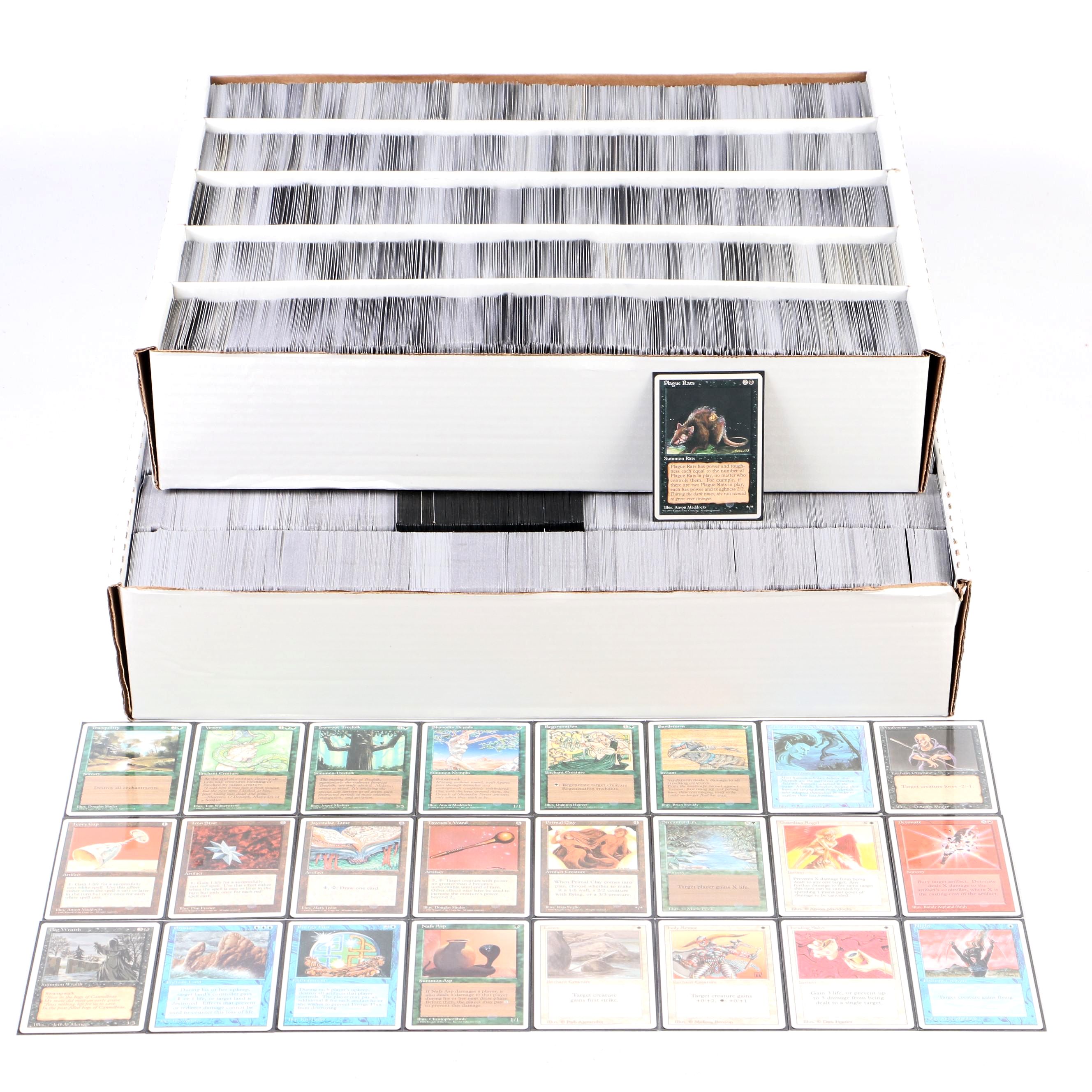 Magic: The Gathering Trading Cards with Storage Boxes, 1990s–2020s