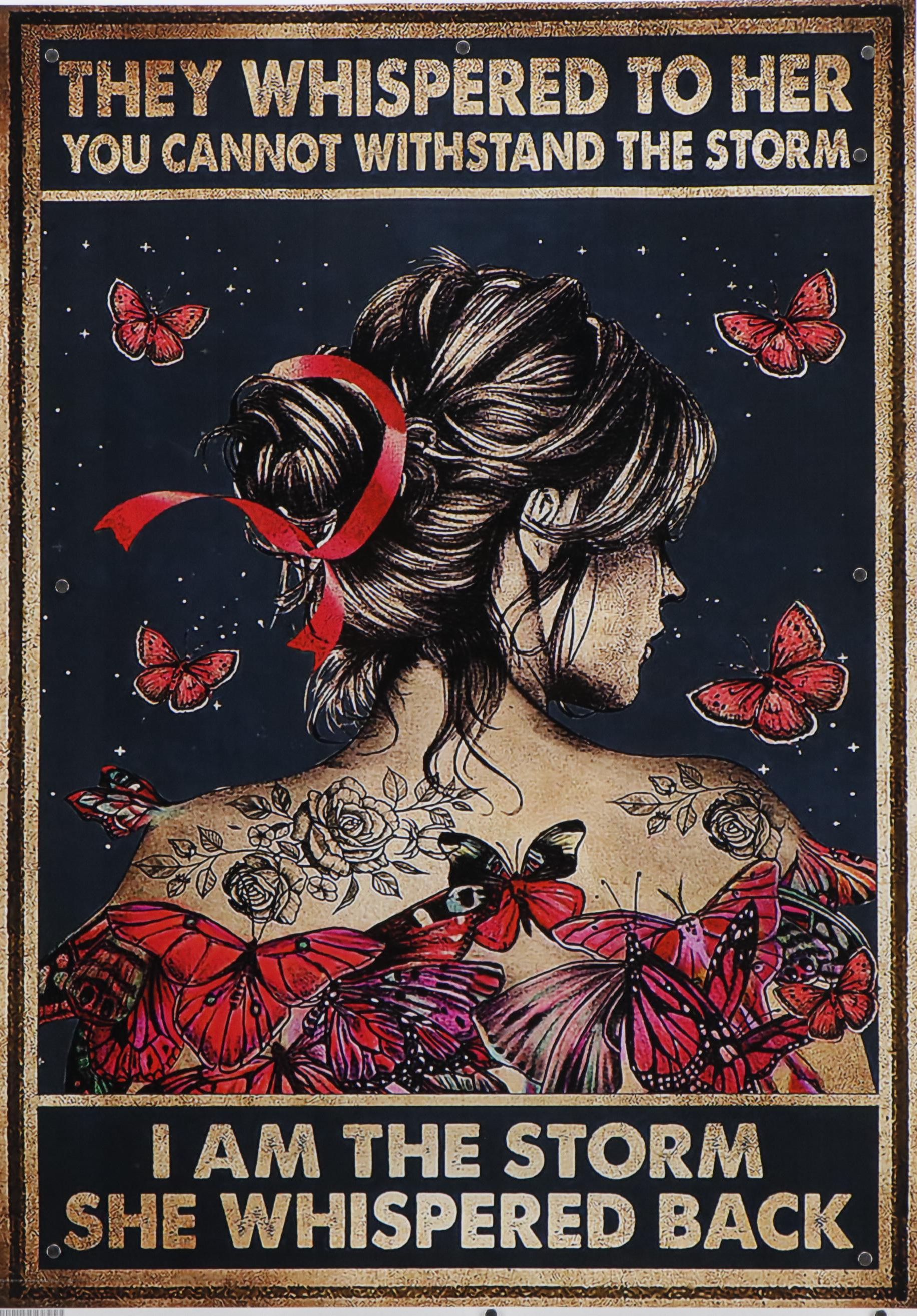 Giclée Poster of Woman "I Am The Storm," 21st Century