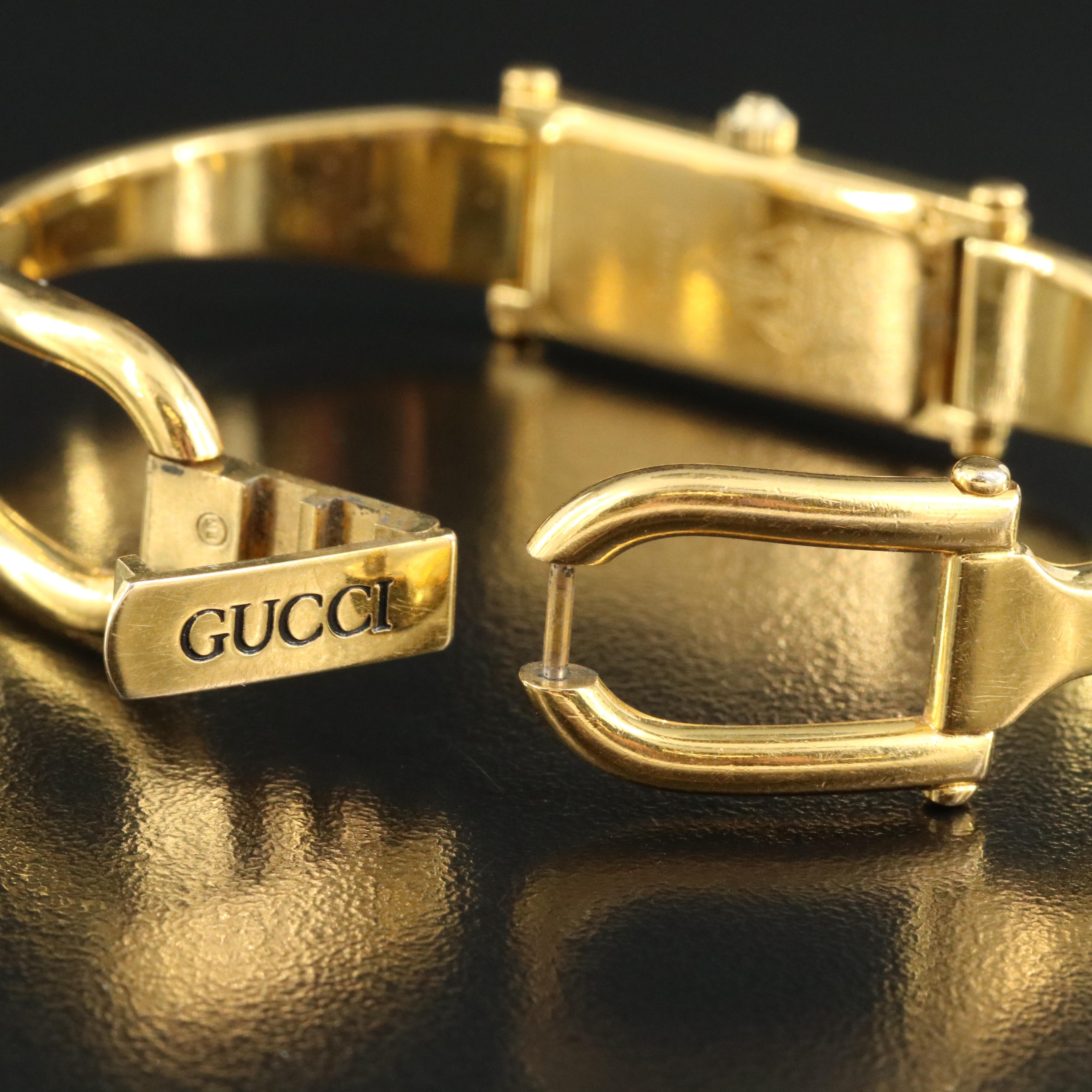 Gucci Mother-of-Pearl Bangle Watch