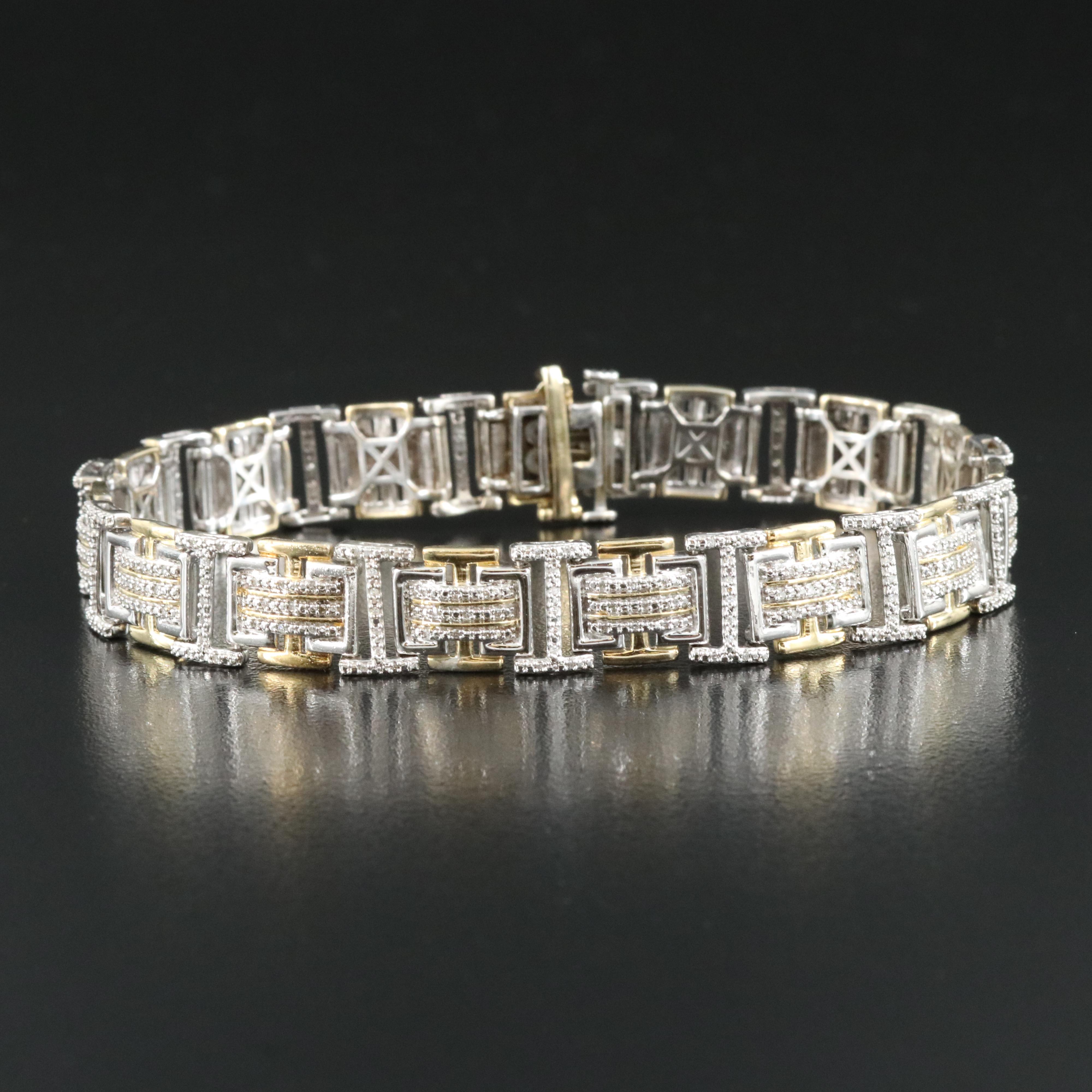 Sterling Diamond Bracelet