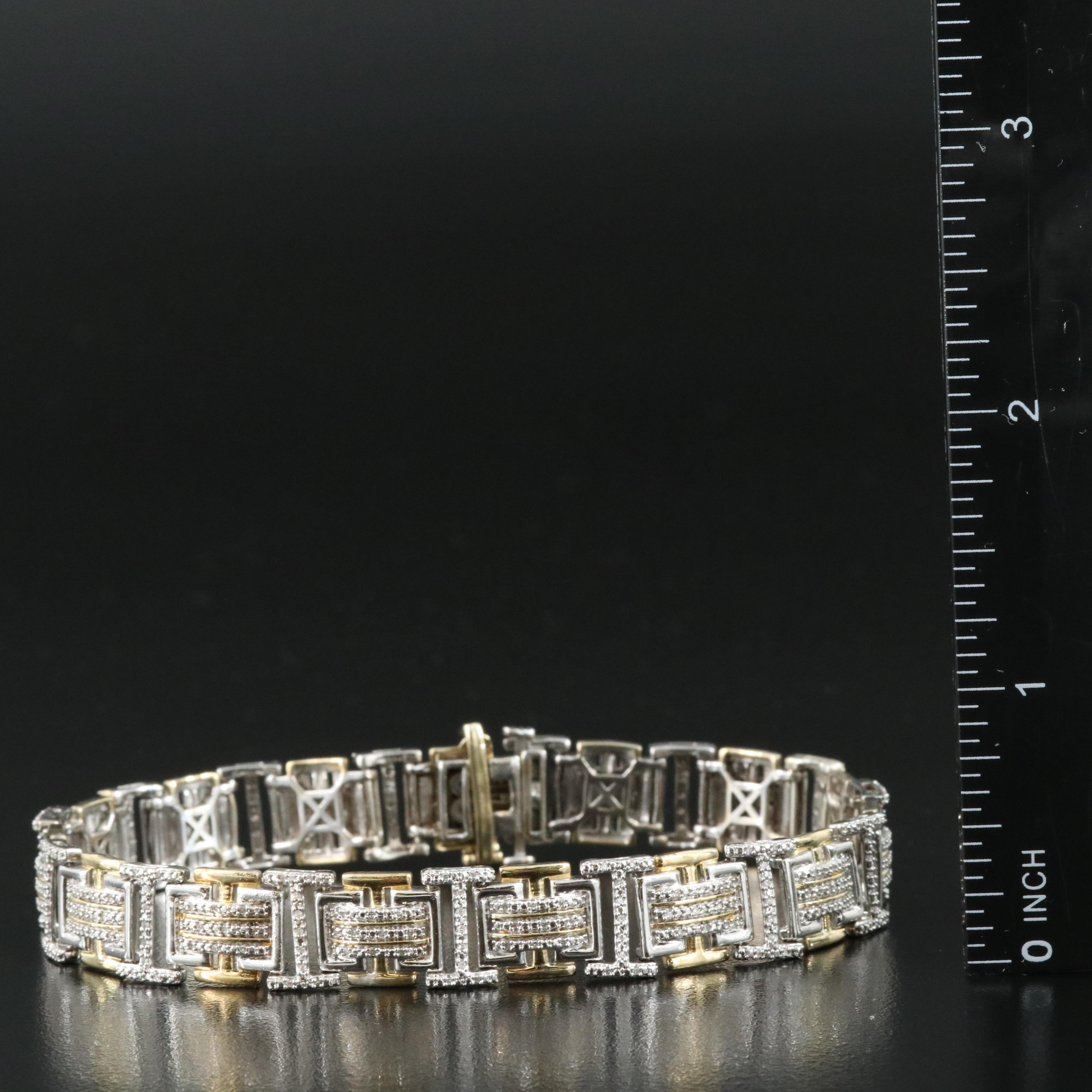 Sterling Diamond Bracelet