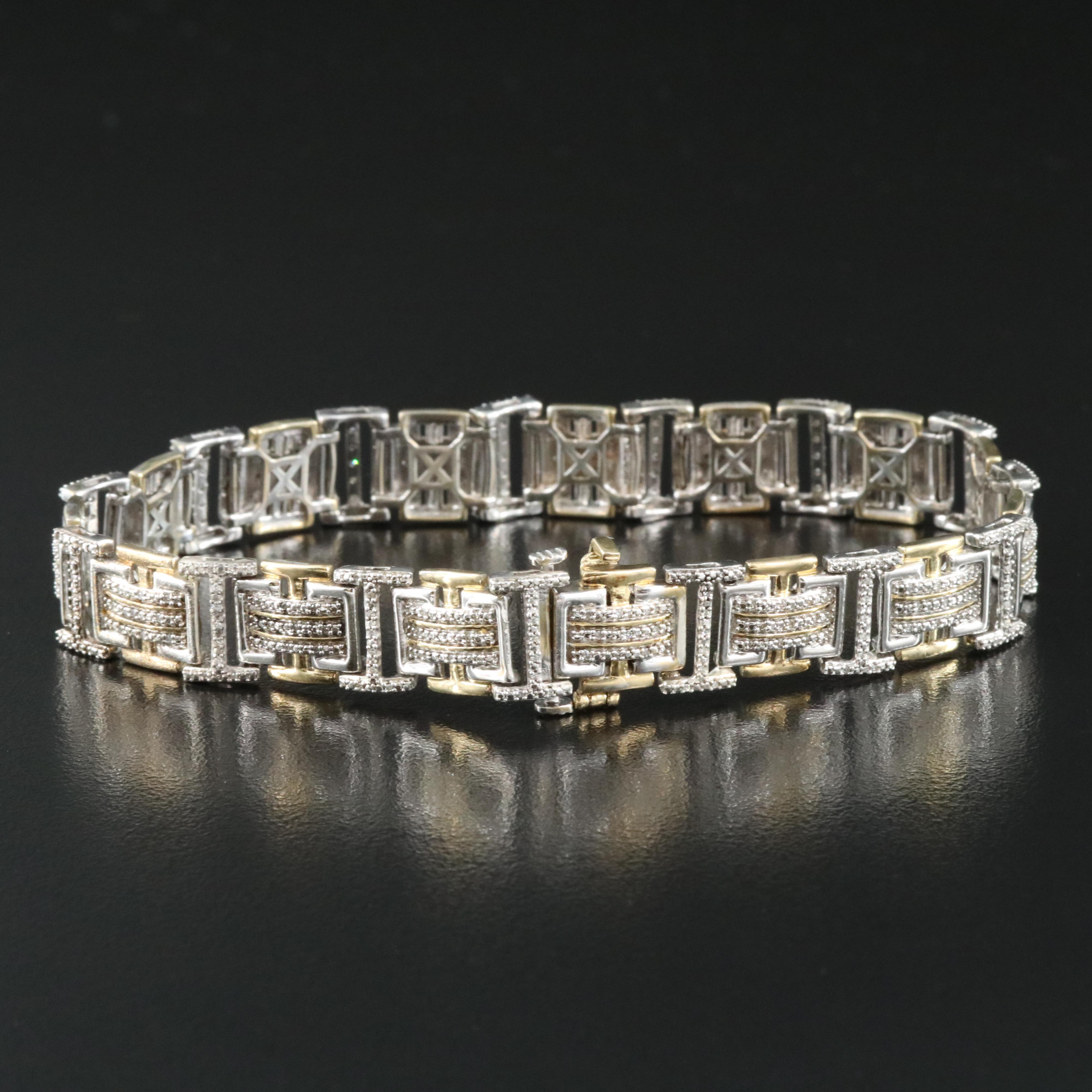 Sterling Diamond Bracelet