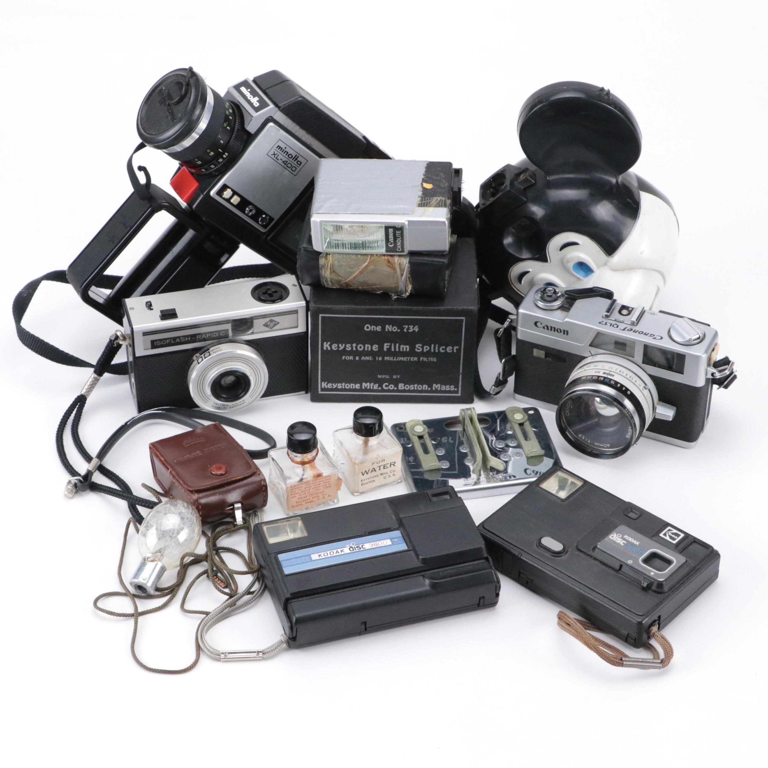 Kodak Disc 3000 and 3600 Cameras with More Cameras